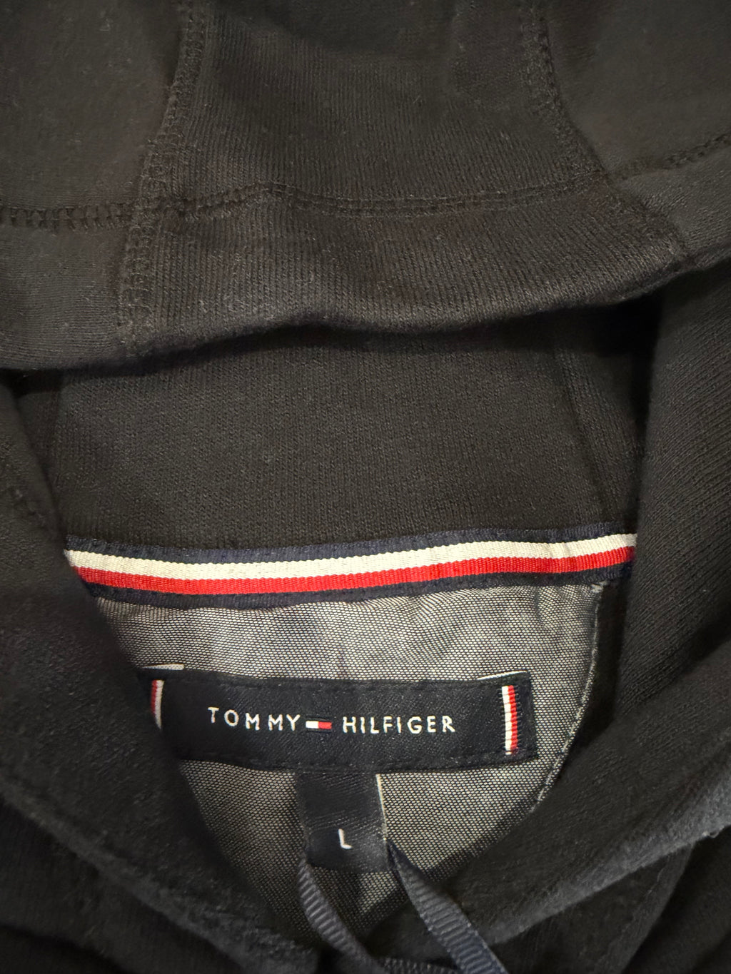 Tommy Hilfiger Sweat à Capuche Homme Logo Brodé Noir MW0MW10752 Taille L