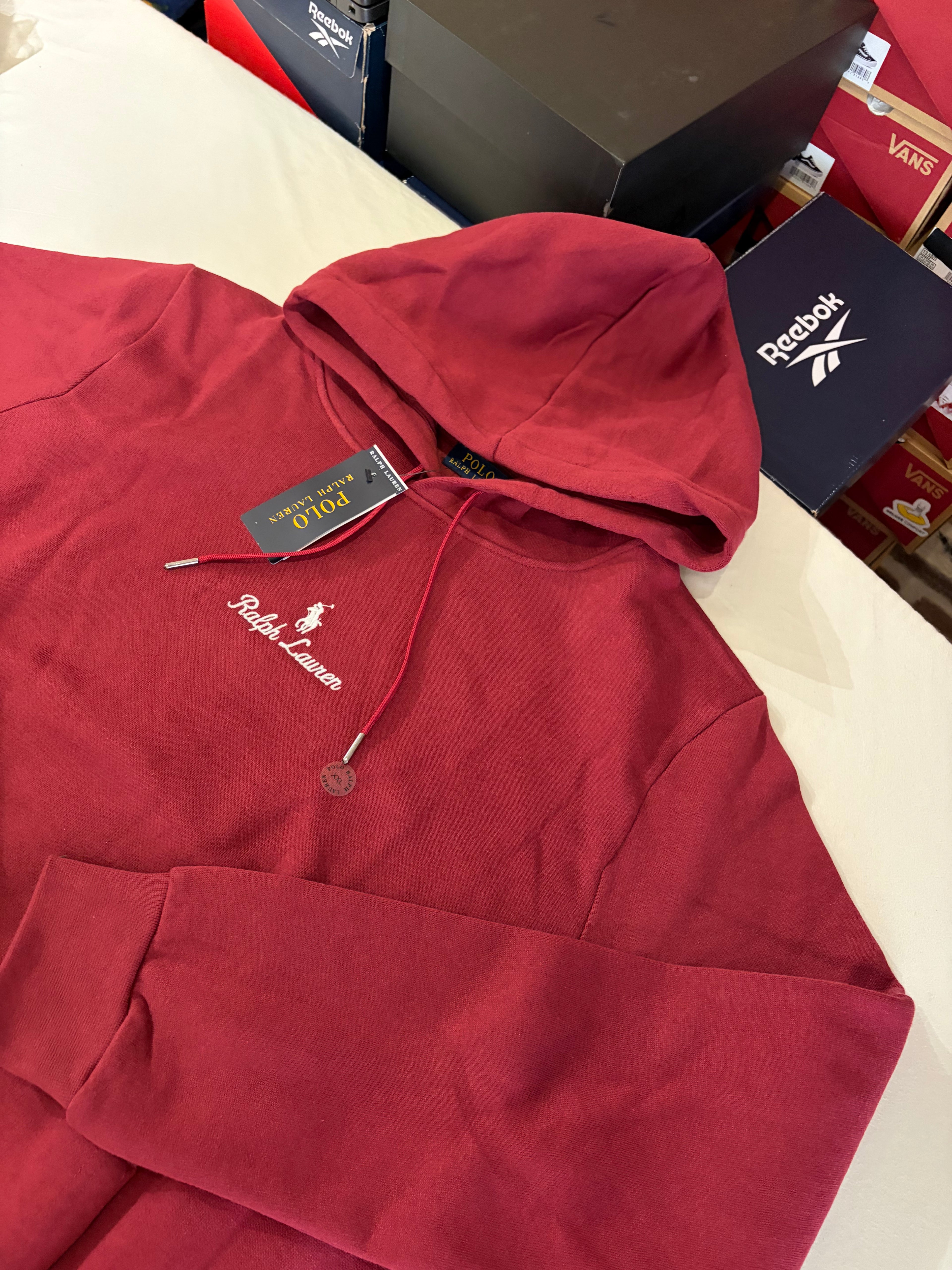 Sweat à capuche Polo Ralph Lauren Homme Bordeaux Classic Wine Taille XXL - Logo Brodé - Neuf
