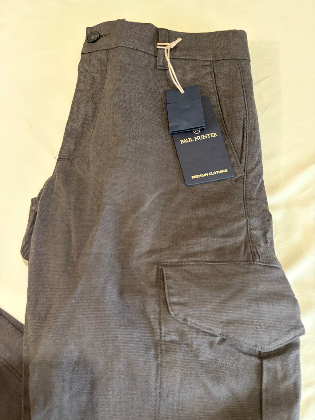 Paul Hunter Mason Cargo Homme Marron W29 L32 Neuf avec Étiquette