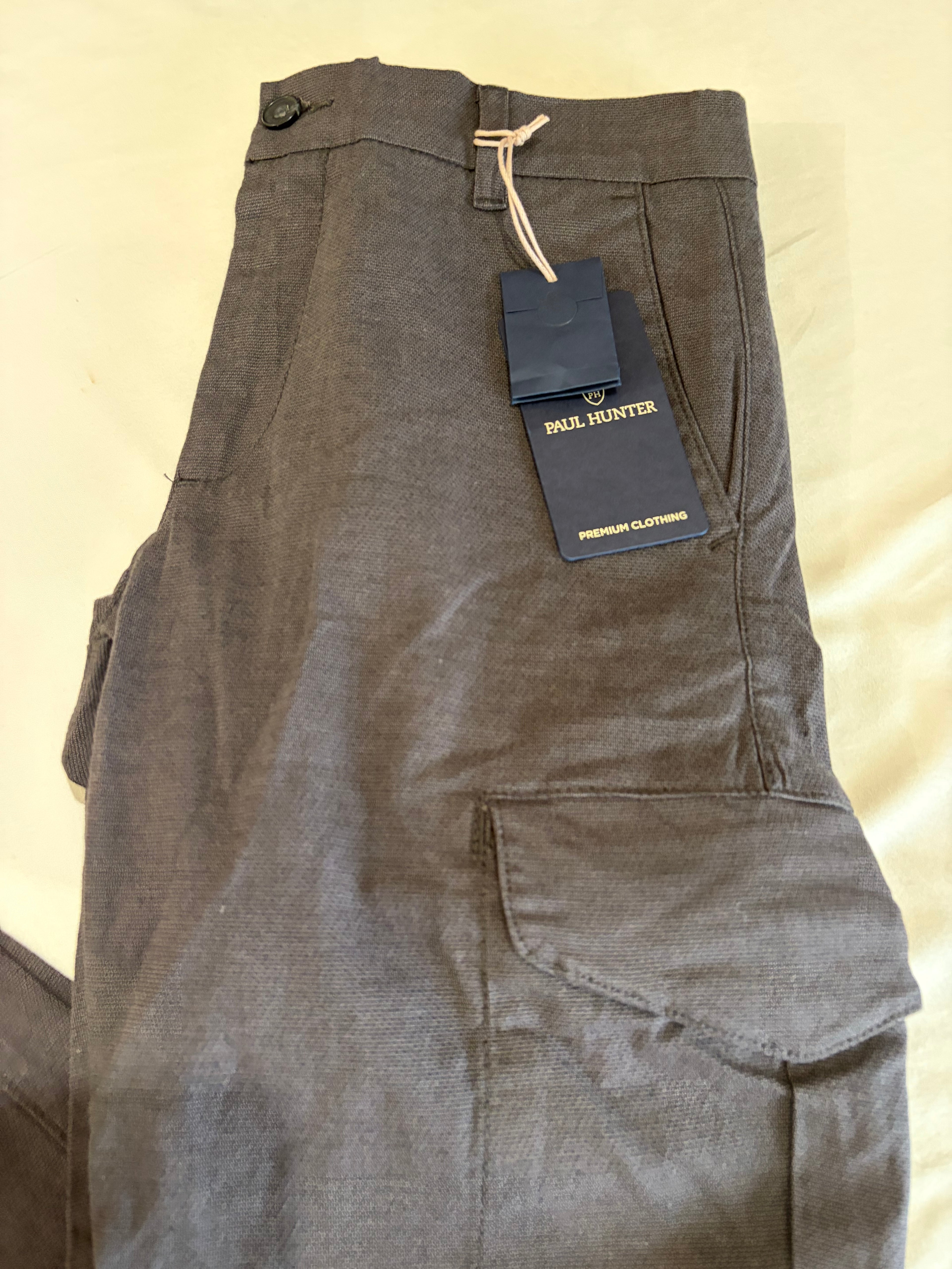 Paul Hunter Mason Cargo Homme Marron W29 L32 Neuf avec Étiquette