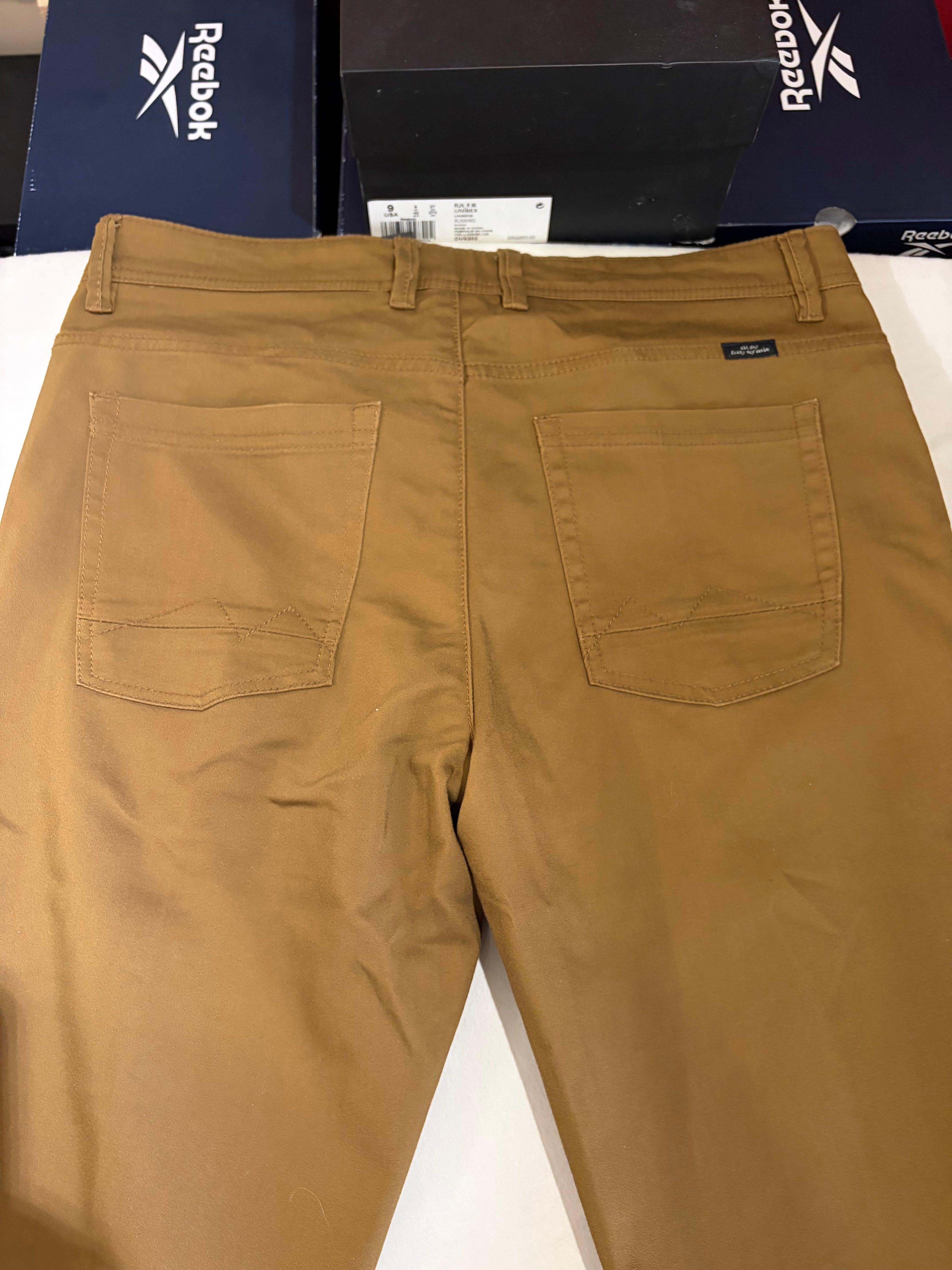 Pantalon Chino Blend Marron Coffee Liqueur Homme 33/32 Neuf avec Étiquette