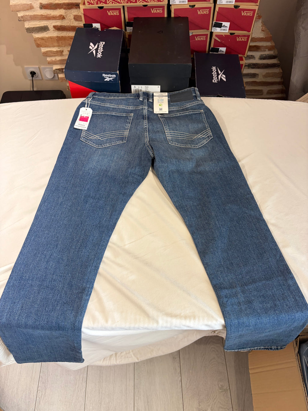 Jean Tom Tailor Josh Regular Slim Homme Bleu Denim 32/34 Neuf