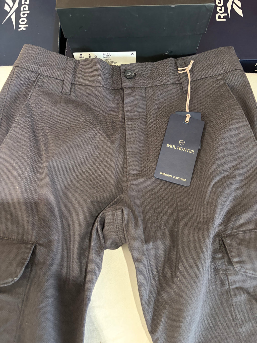 Paul Hunter Mason Cargo Homme Marron W29 L32 Neuf avec Étiquette