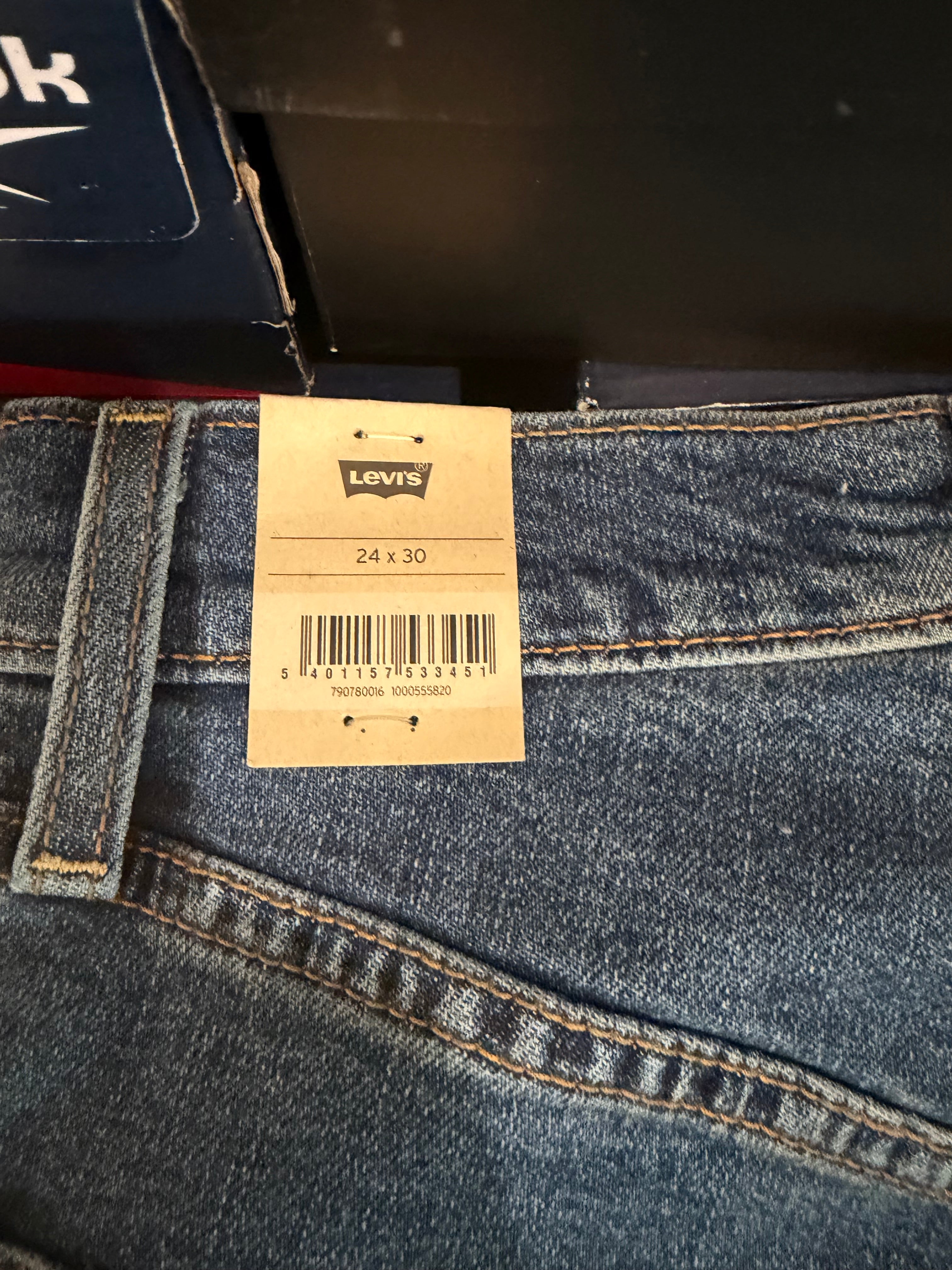 Levi's Ribcage Straight Full Length Femme Bleu Moyen 24x30 | Jean Taille Ultra Haute Neuf