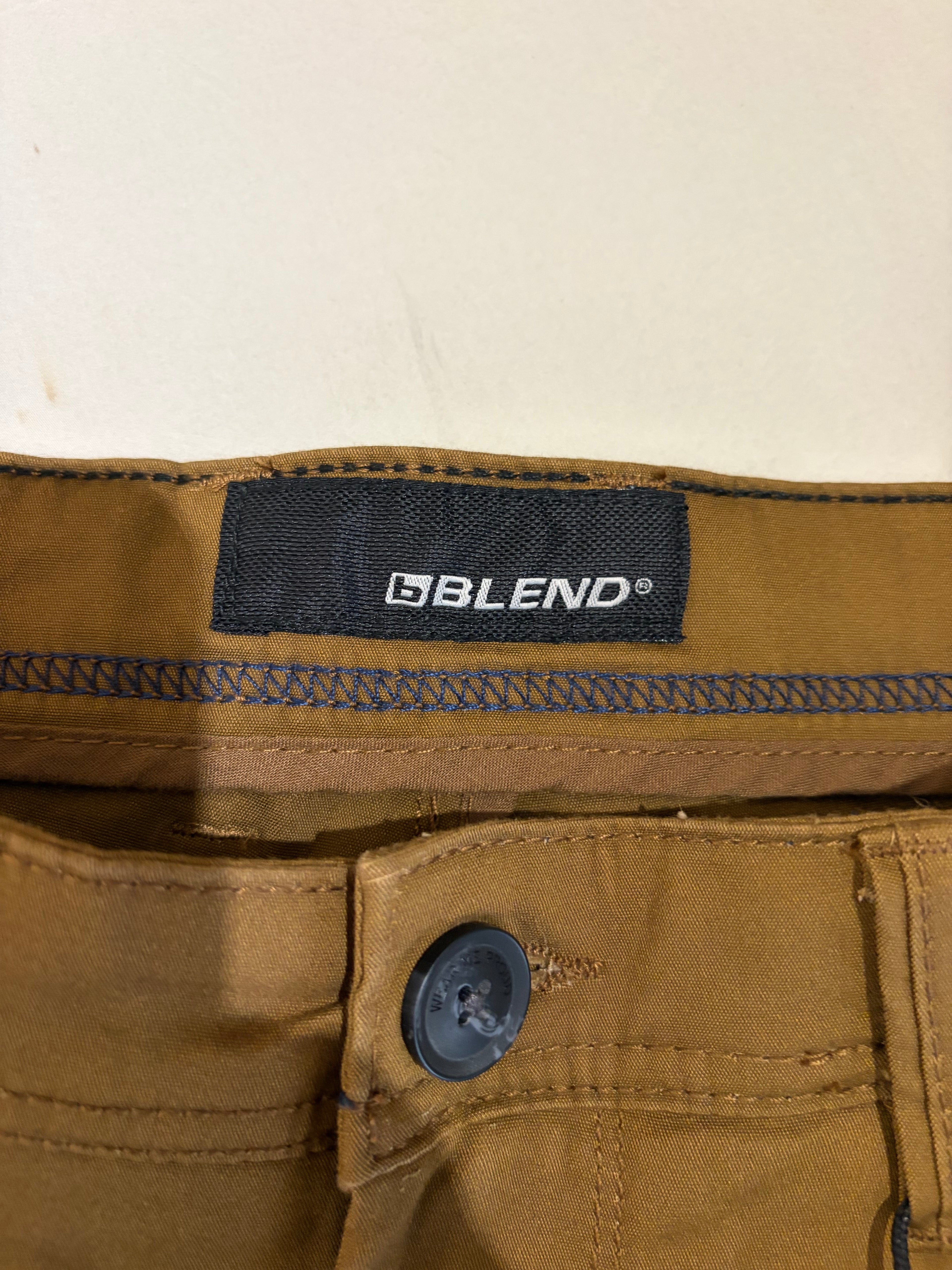 Pantalon Chino Blend Marron Coffee Liqueur Homme 33/32 Neuf avec Étiquette