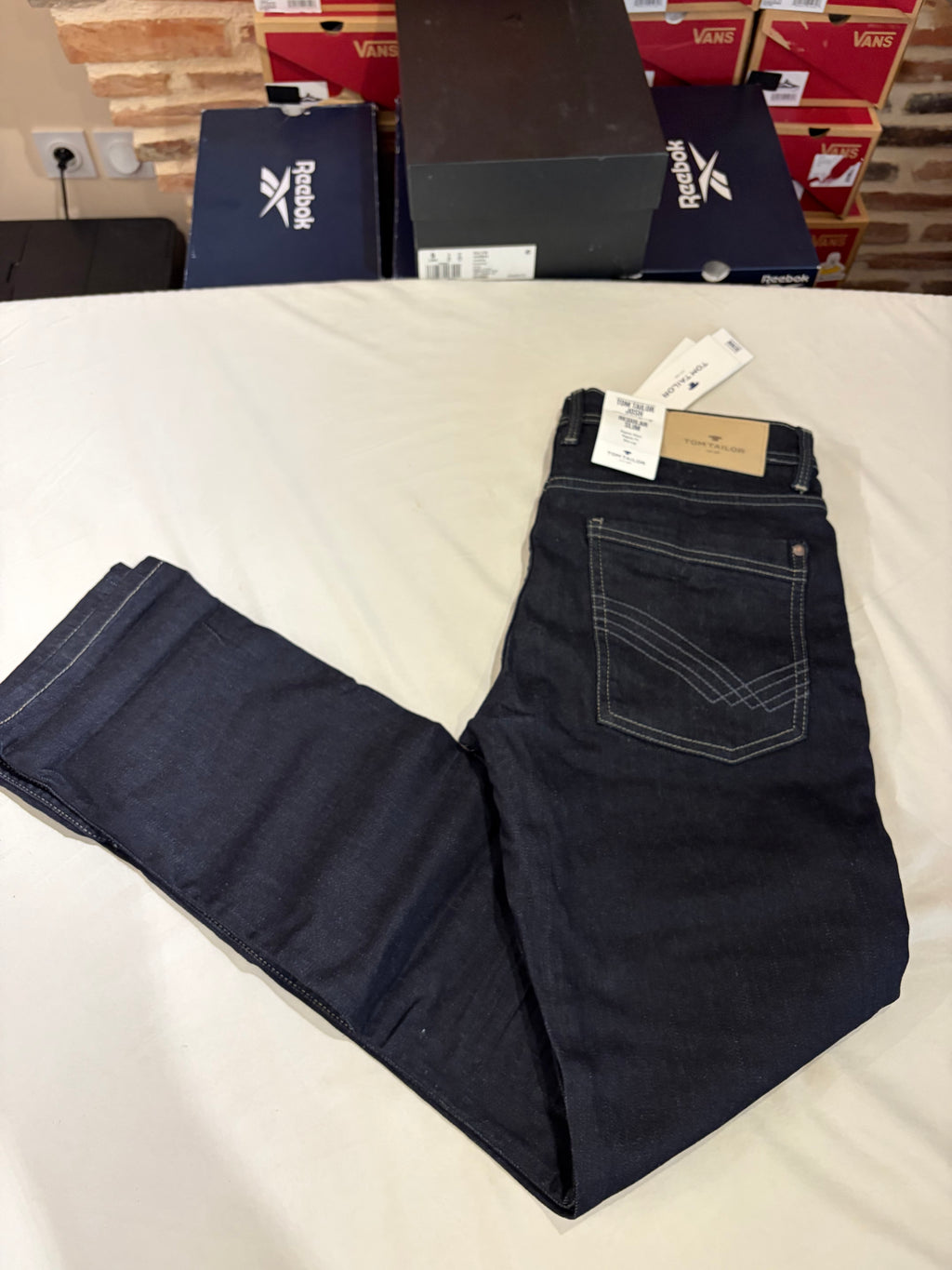Jean Tom Tailor Josh Regular Homme Bleu Brut – Neuf avec étiquettes – Taille 31/32