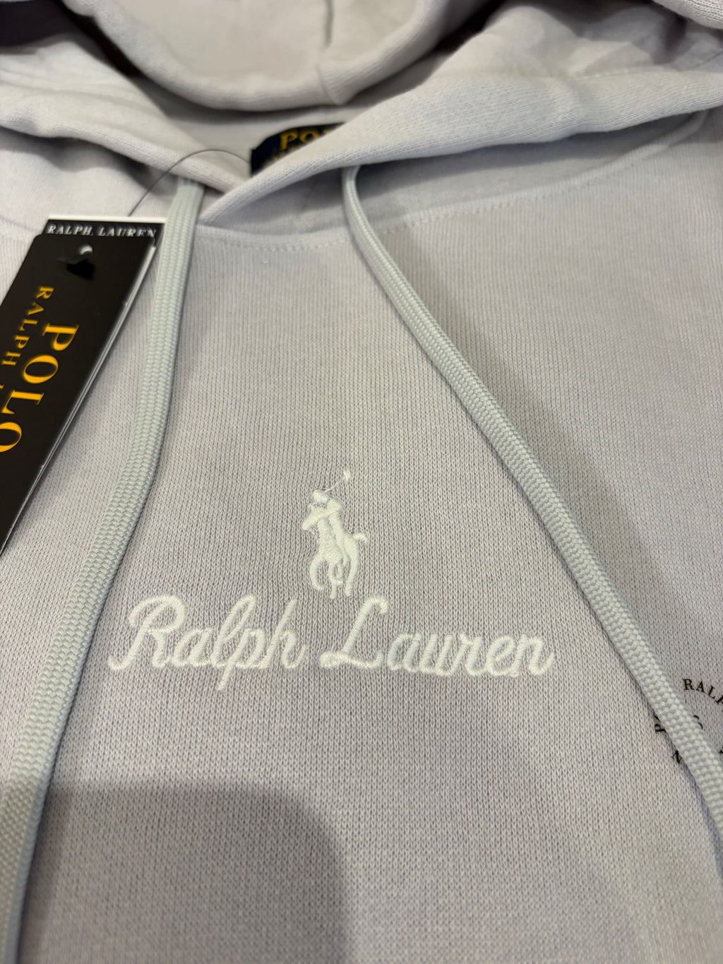Polo Ralph Lauren – Sweat à Capuche Homme Gris Perle Soft Grey Brodé – Taille S