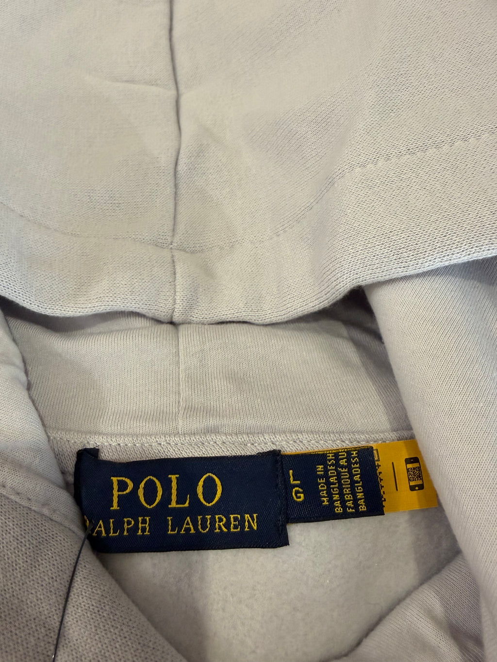 Sweat à capuche Polo Ralph Lauren Gris Perle Homme L - Logo brodé - Neuf