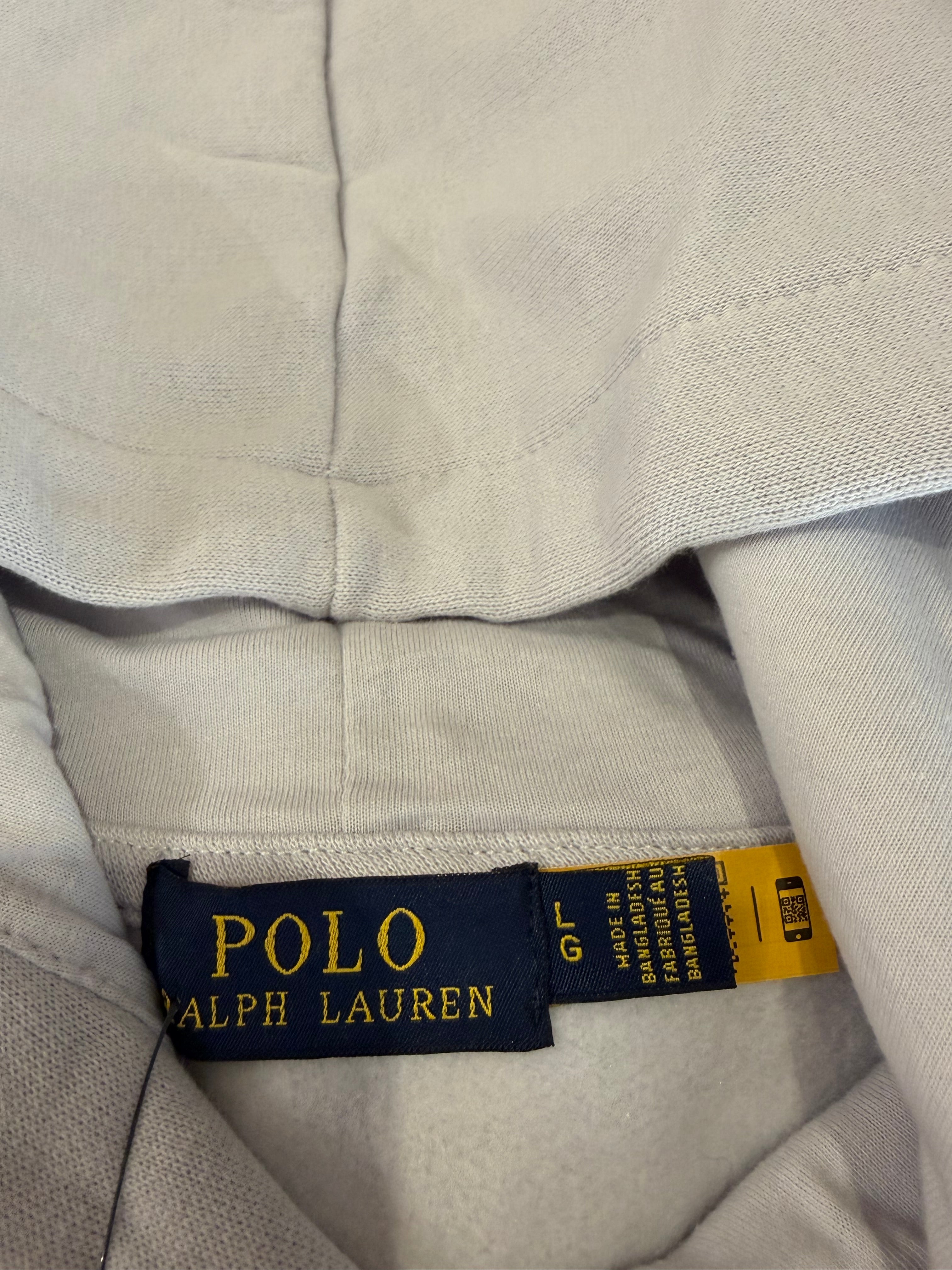 Sweat à capuche Polo Ralph Lauren Gris Perle Homme L - Logo brodé - Neuf
