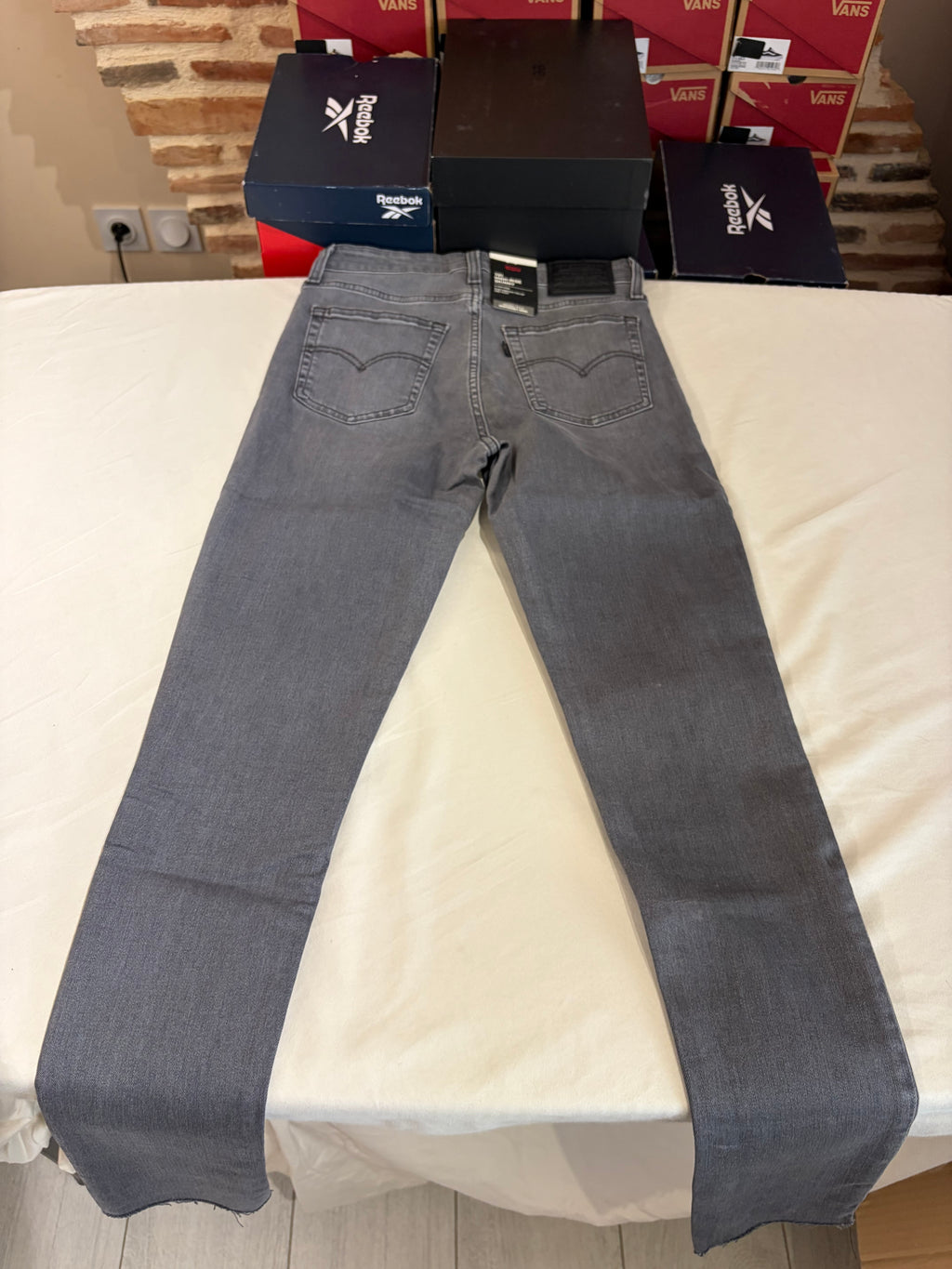 Jean Levi's® 721 High Rise Skinny Femme Gris Délavé – Taille W27 L30 – Neuf avec Étiquette