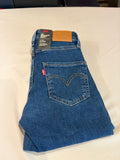 Levi's 721 High Rise Skinny Ankle Femme Neuf - Jean Bleu Denim Taille 23