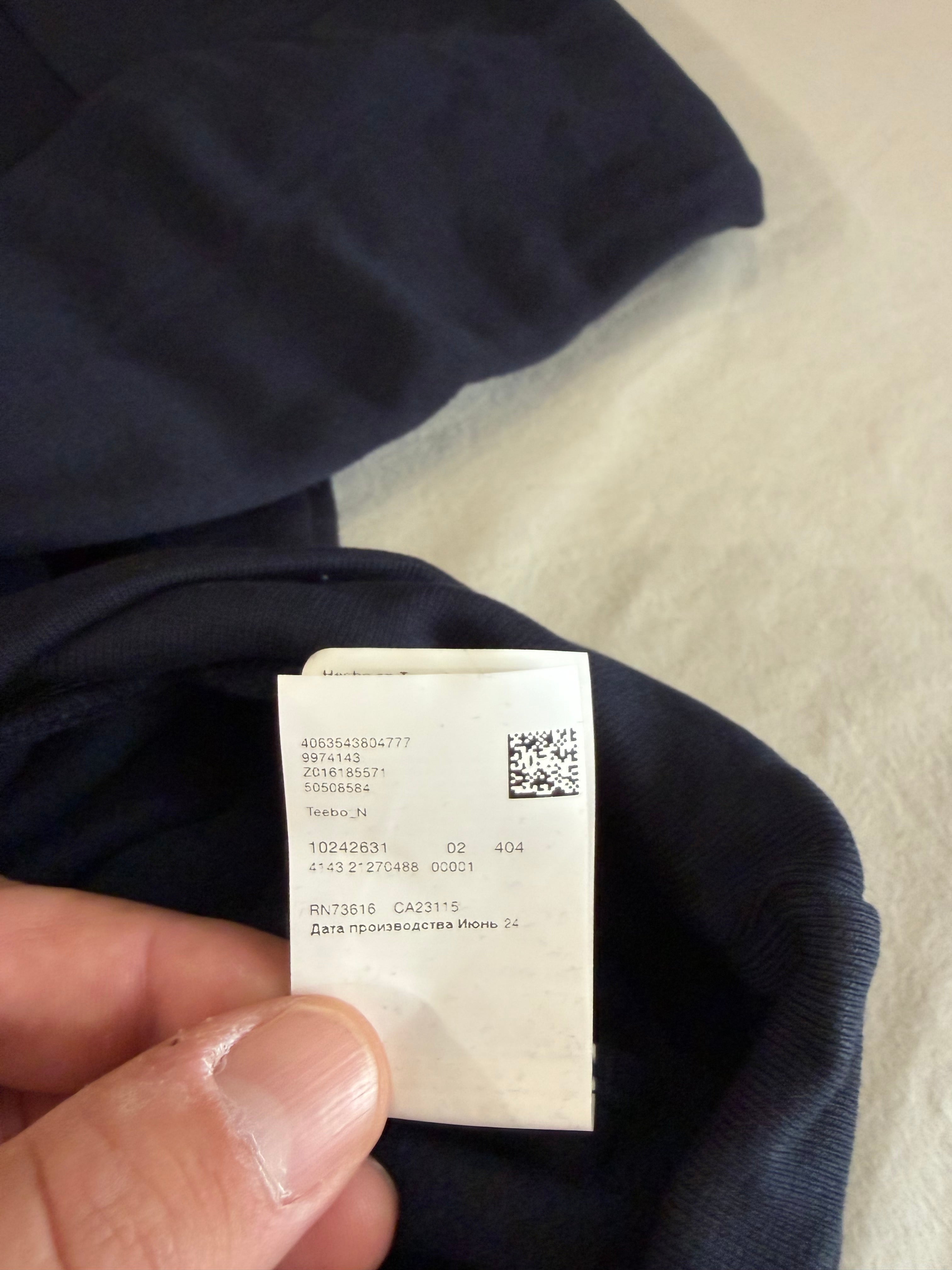 BOSS Sweat à capuche homme bleu marine logo patch – Taille L – Neuf avec étiquette