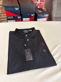 Polo Ralph Lauren Custom Slim Fit Noir Logo Rouge Homme Taille XXL – Neuf avec étiquette