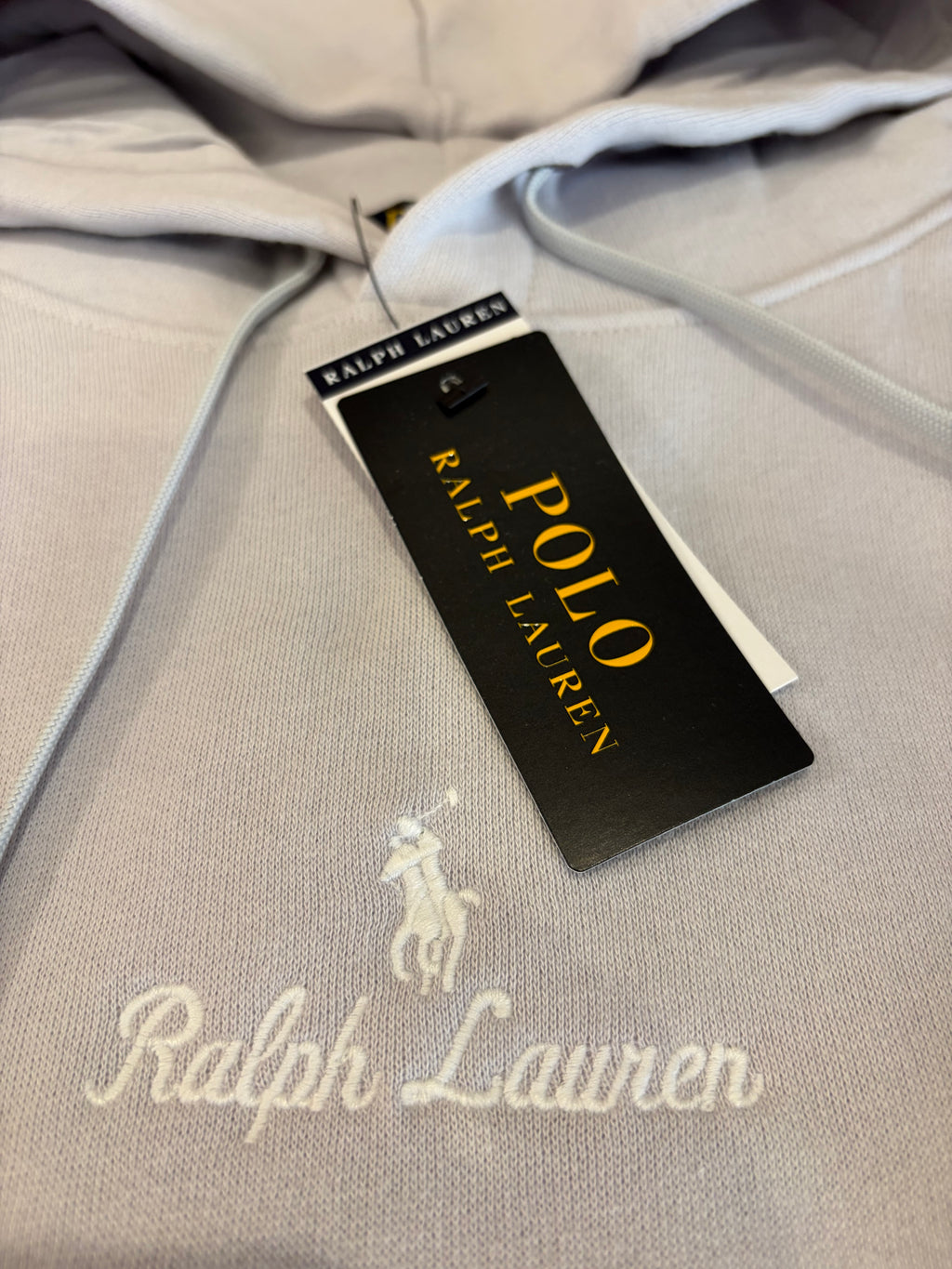 Sweat à capuche Polo Ralph Lauren Gris Perle Homme L - Logo brodé - Neuf