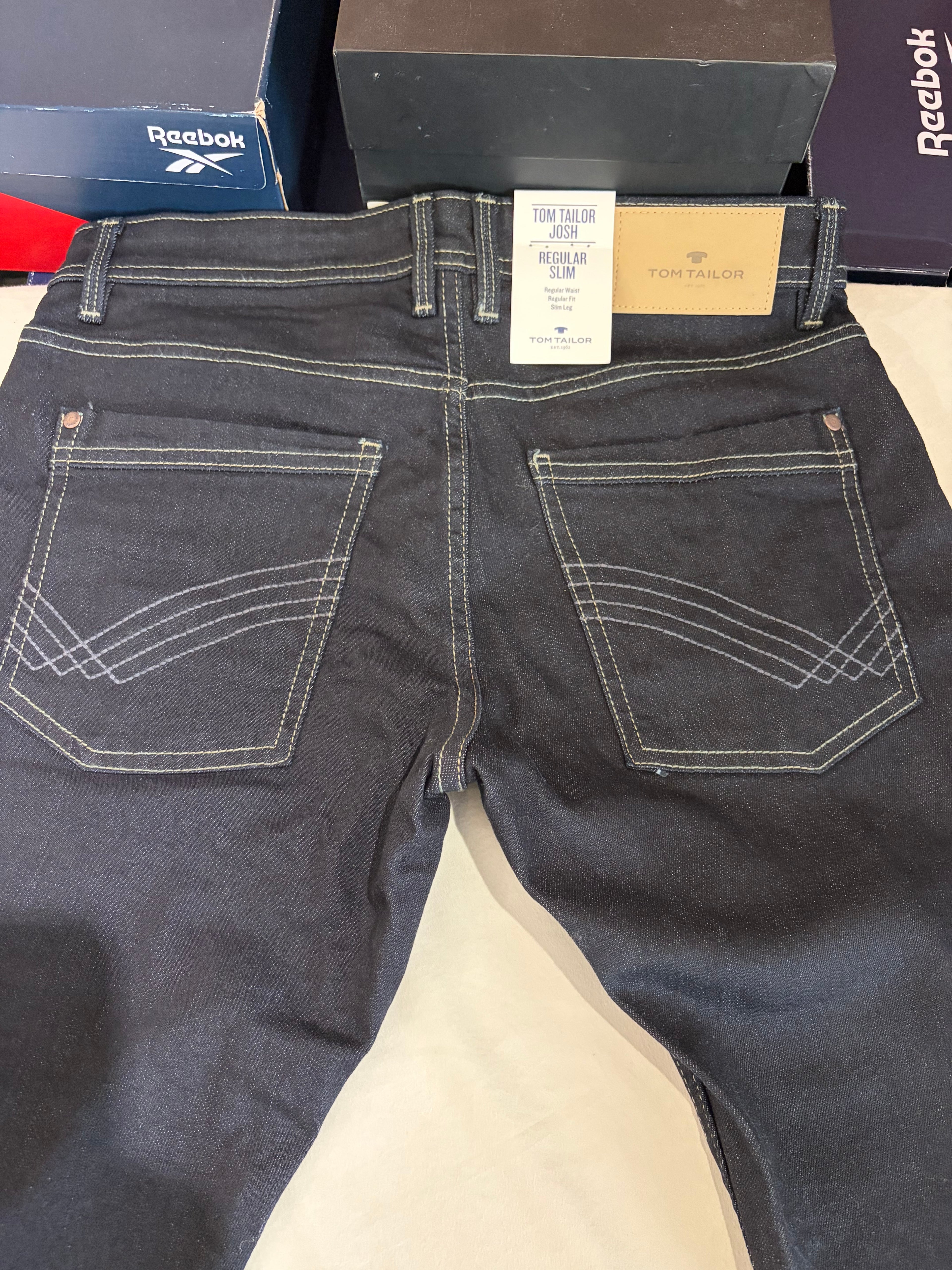 Jean Tom Tailor JOSH Regular Slim Homme Bleu Denim Brut 30/32 Neuf avec Étiquettes
