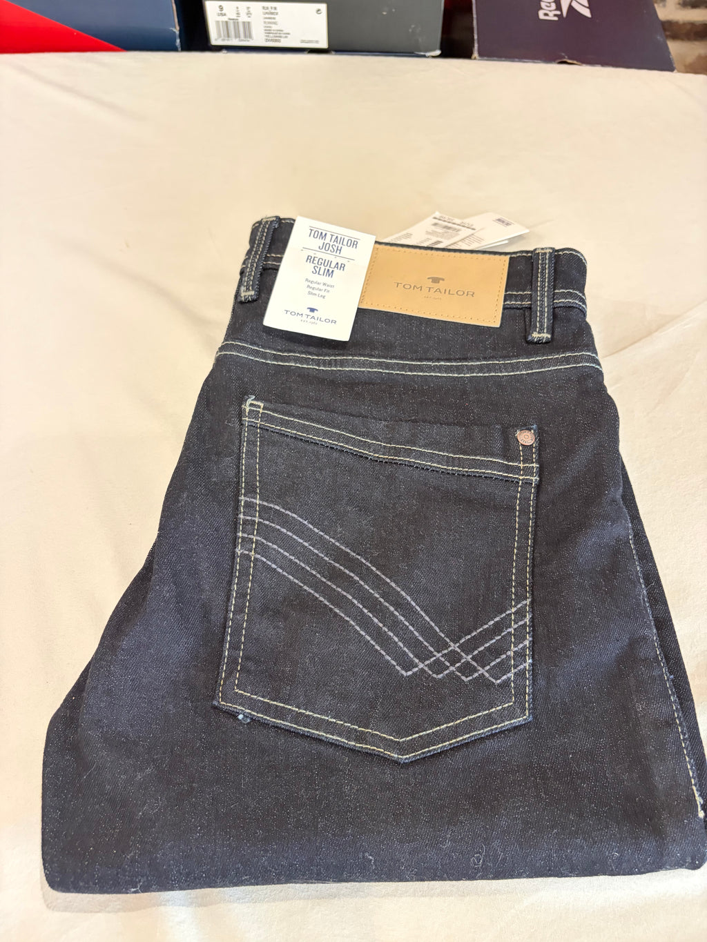 Jean Tom Tailor JOSH Regular Slim Homme Bleu Denim Brut 30/32 Neuf avec Étiquettes