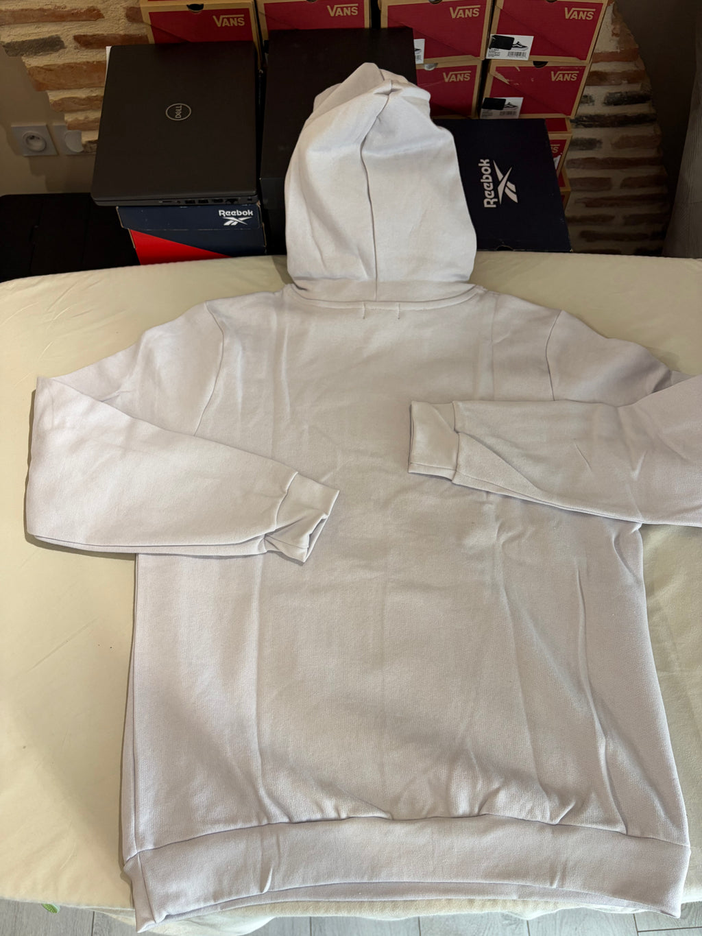Sweat à capuche Polo Ralph Lauren Gris Perle Homme XXL - Logo brodé - Neuf