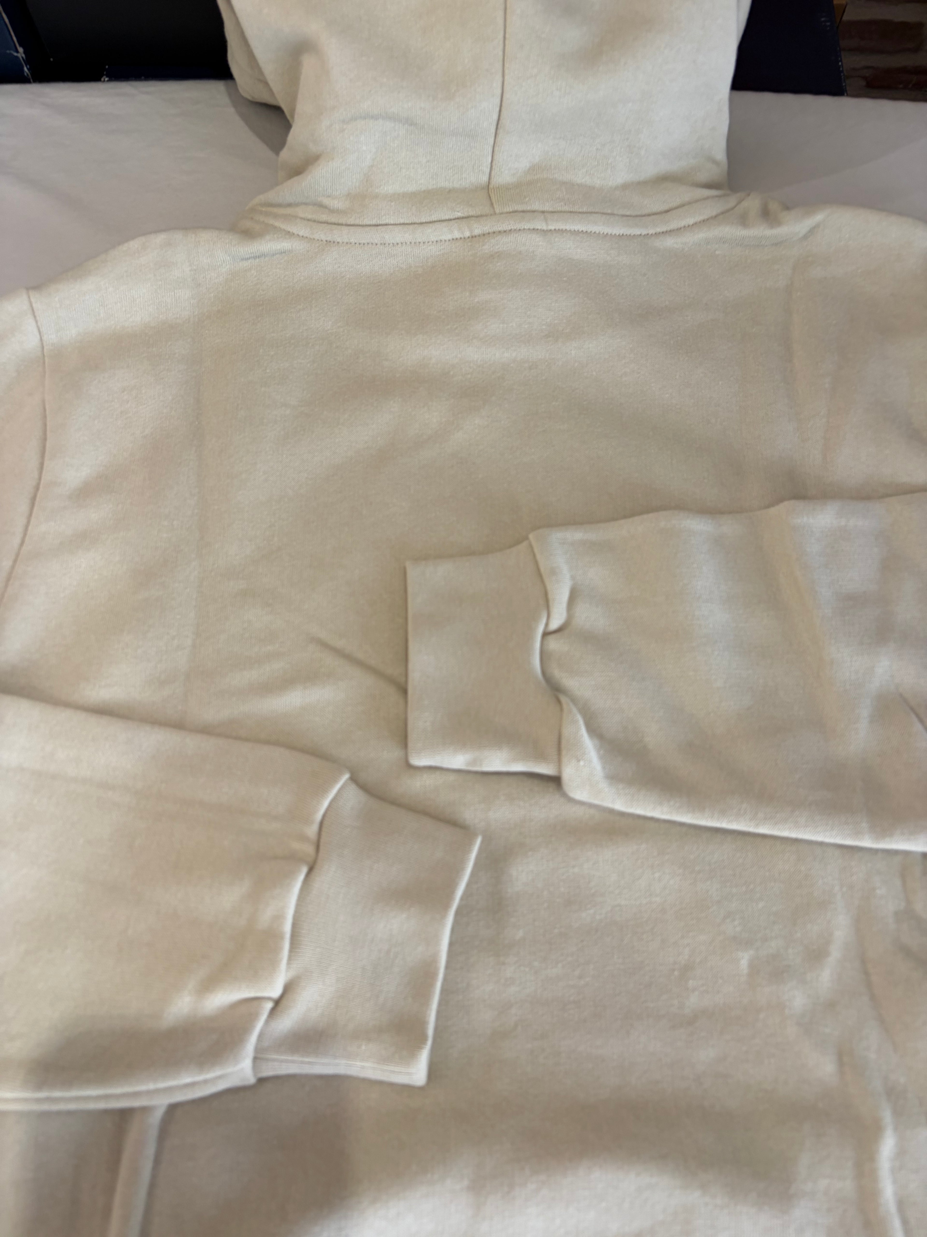 Sweat à capuche BOSS Wetalk Natural Homme L - Logo ton sur ton - Neuf