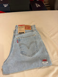 Levi's High-Waisted Mom Jeans Femme Bleu Clair 24x27 | Jean Taille Haute Neuf