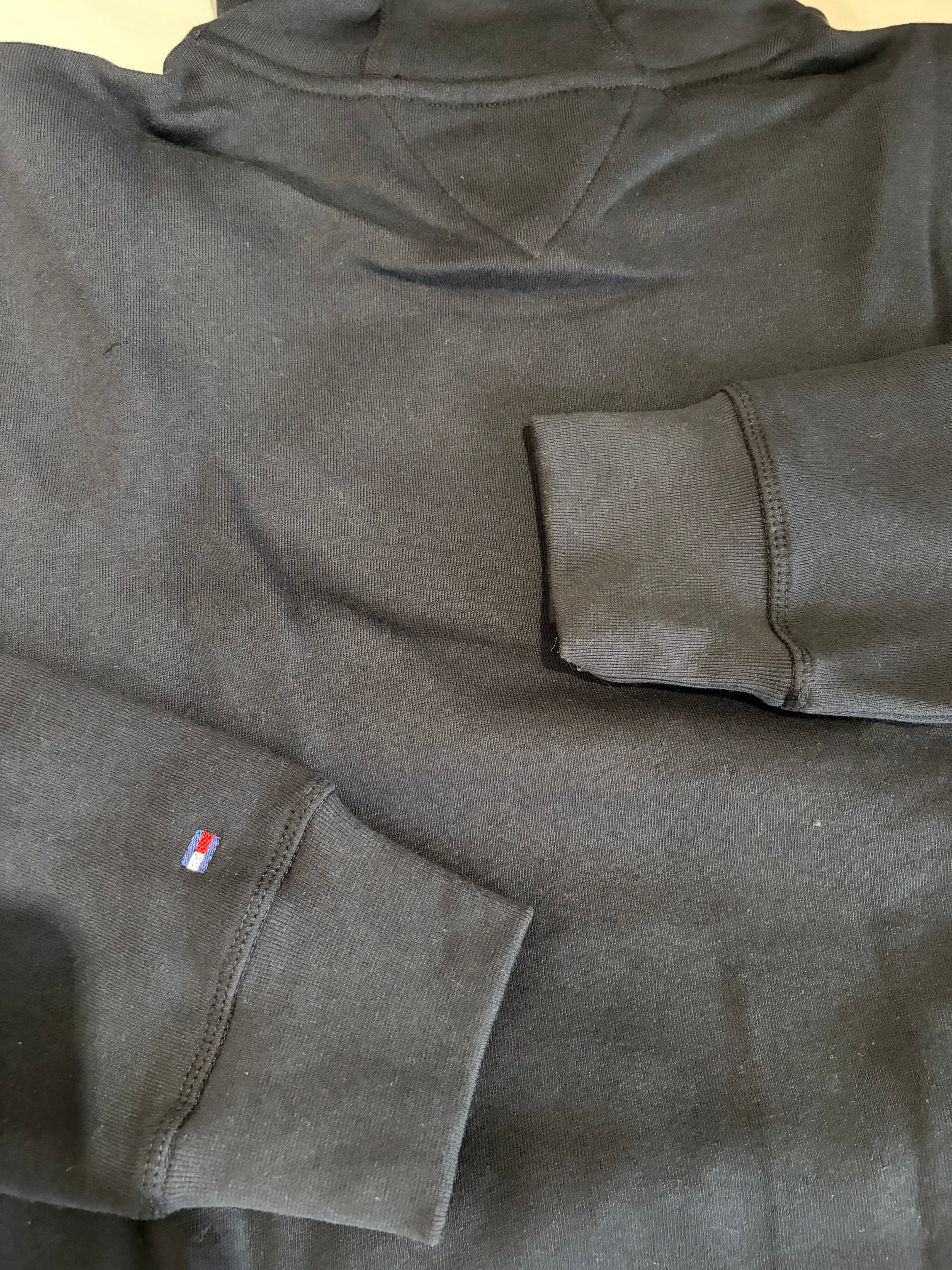 Sweat à Capuche Tommy Hilfiger Homme Noir – Logo Brodé EST. 1985 – Taille XL – Neuf