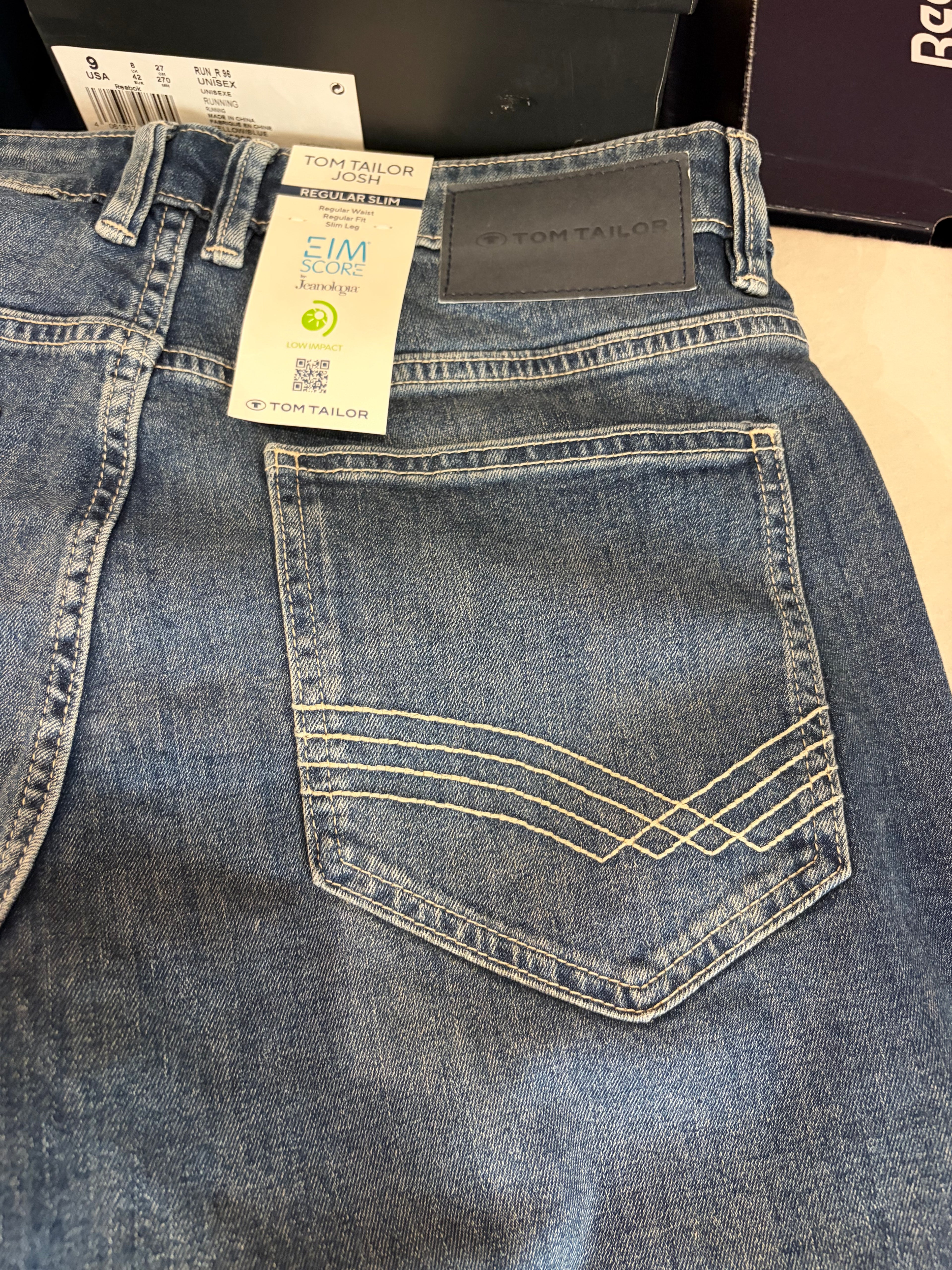 Jean Tom Tailor Josh Regular Slim Homme Bleu Denim 32/34 Neuf