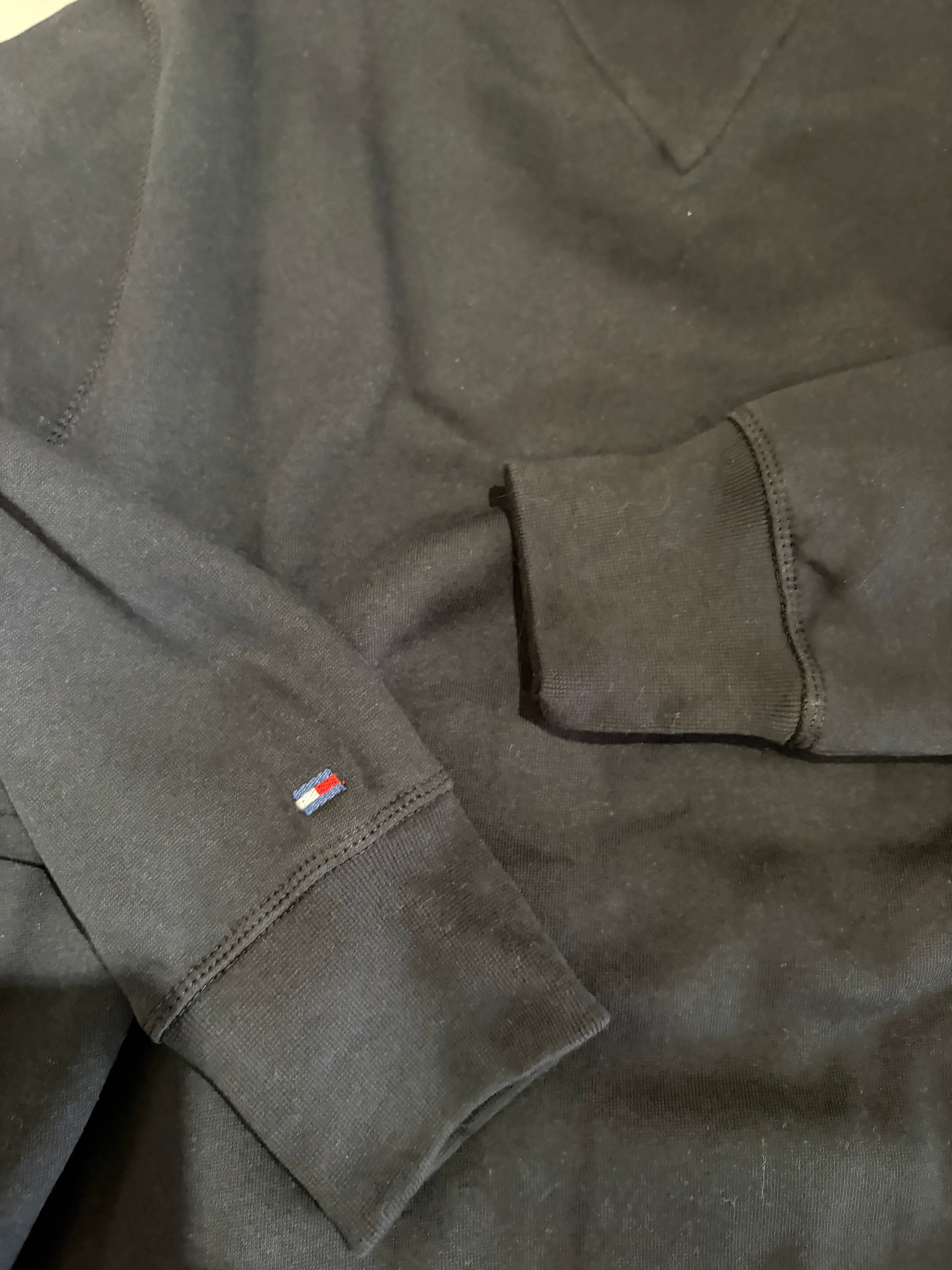 Sweat à capuche Tommy Hilfiger Logo Noir Homme – Taille M – Neuf avec étiquette