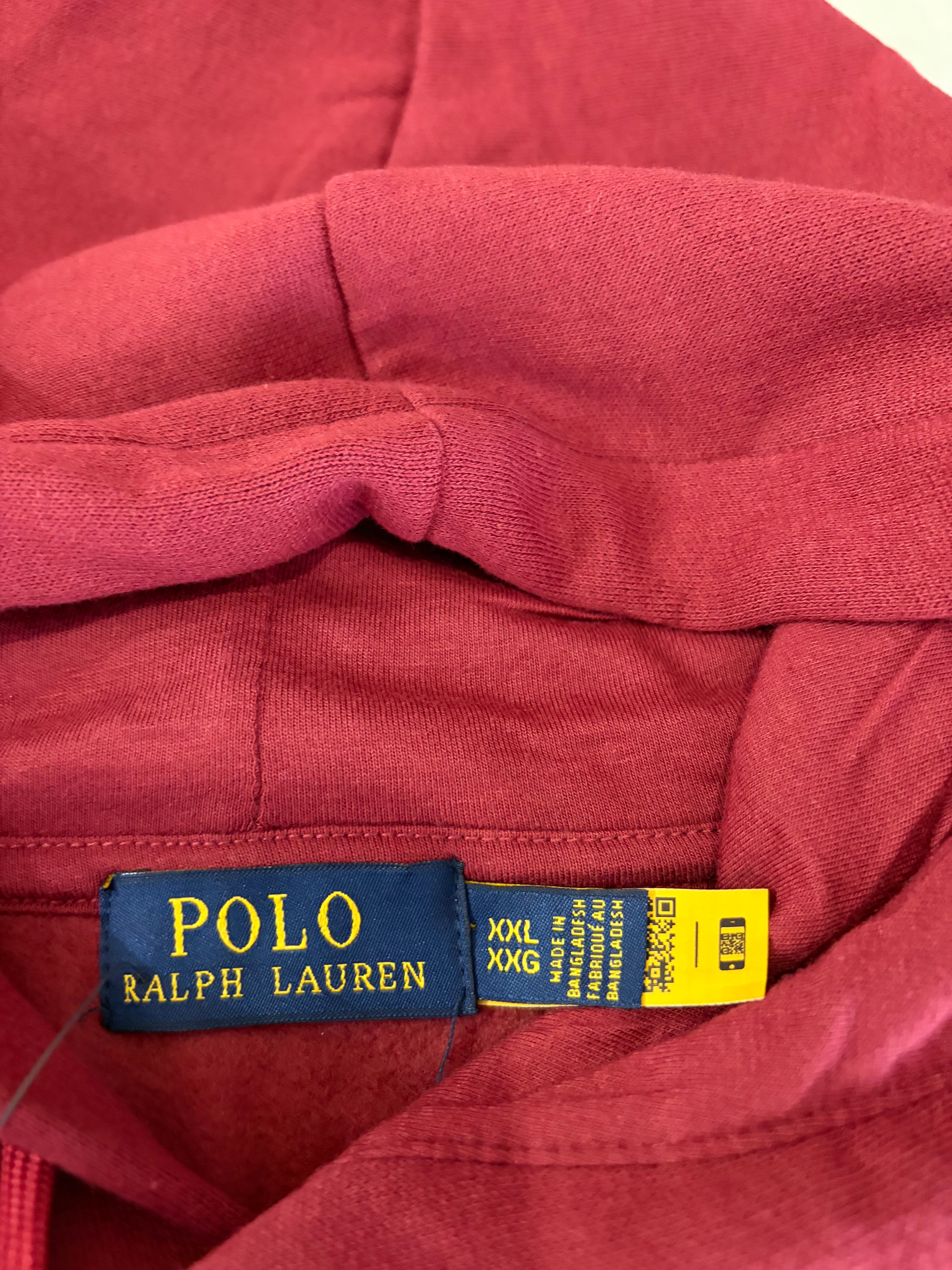 Sweat à capuche Polo Ralph Lauren Homme Bordeaux Classic Wine Taille XXL - Logo Brodé - Neuf