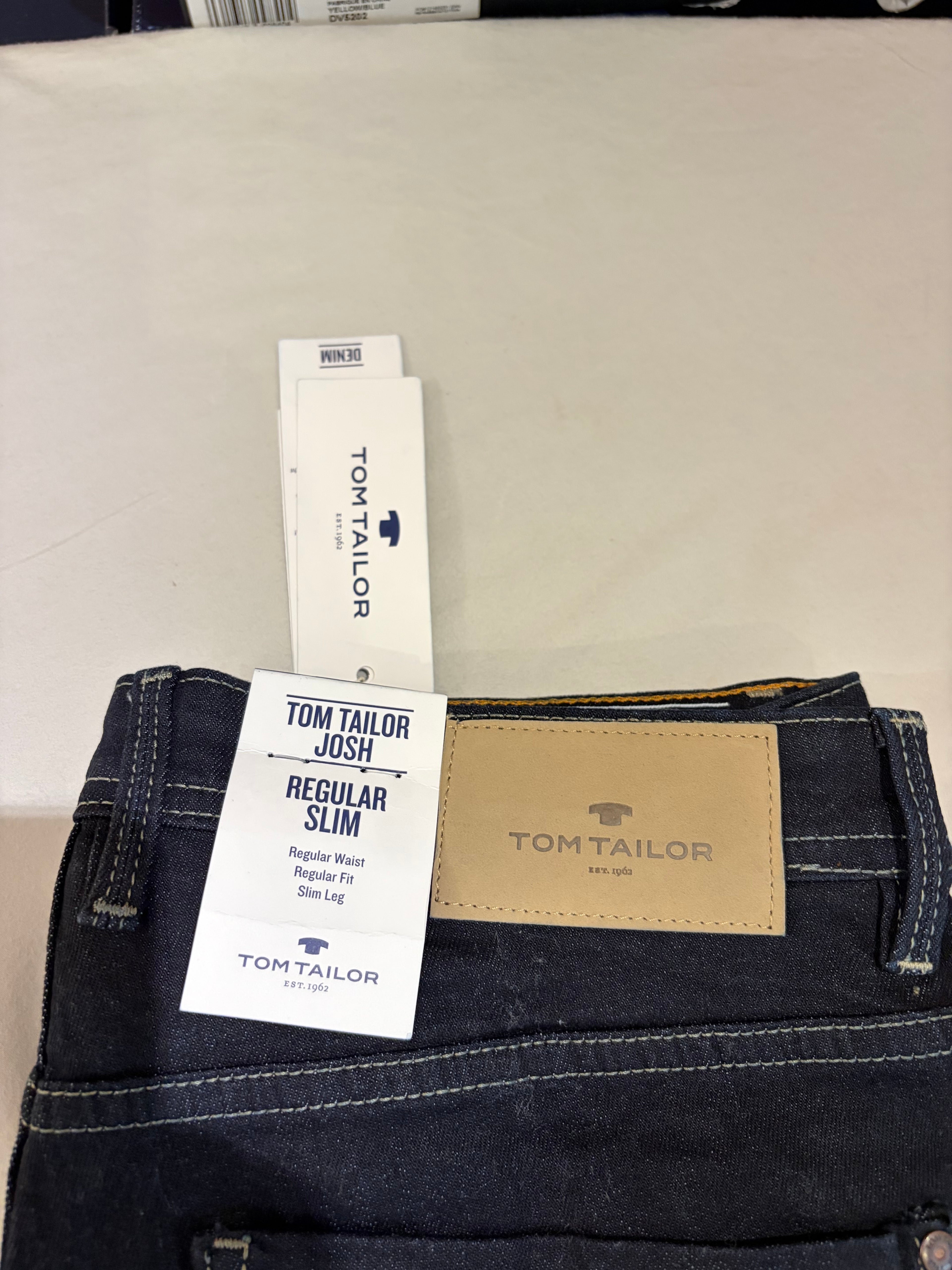 Jean Tom Tailor Josh Regular Homme Bleu Brut – Neuf avec étiquettes – Taille 31/32