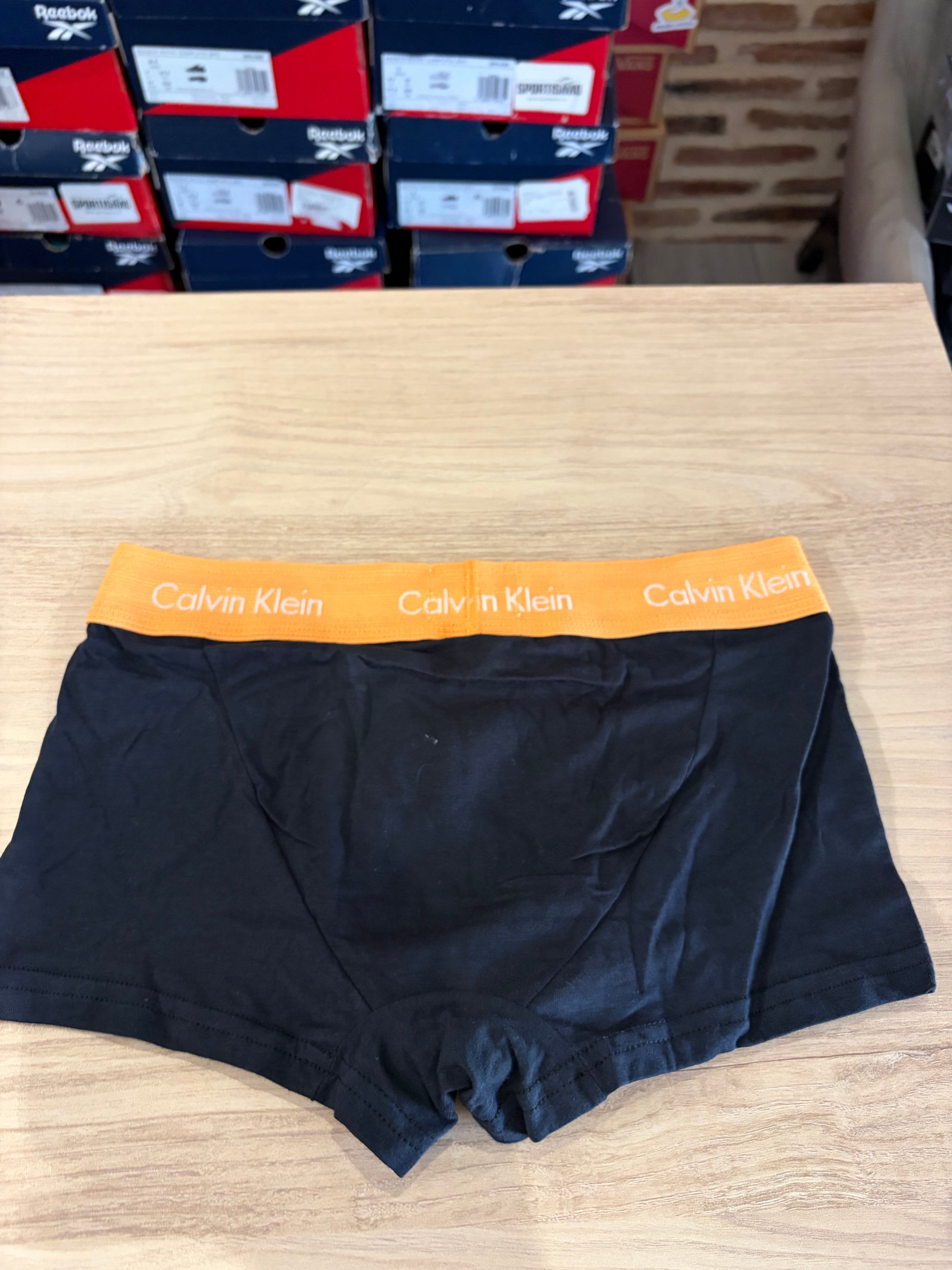 Calvin Klein Cotton Stretch 3 Pack Boxer Homme Noir Taille S Neuf