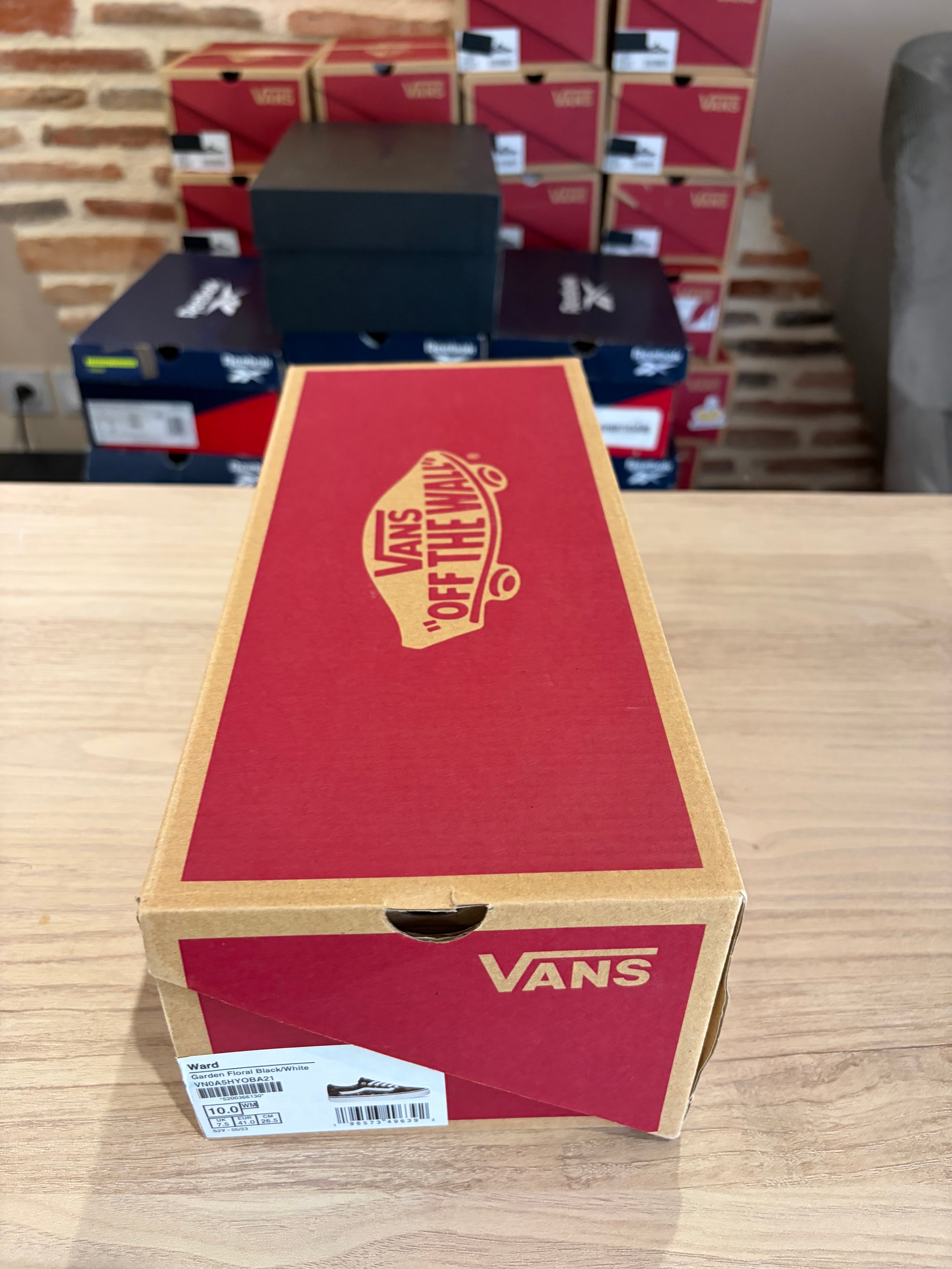 Vans Ward Garden Floral Black/White – Baskets Femme Taille 41