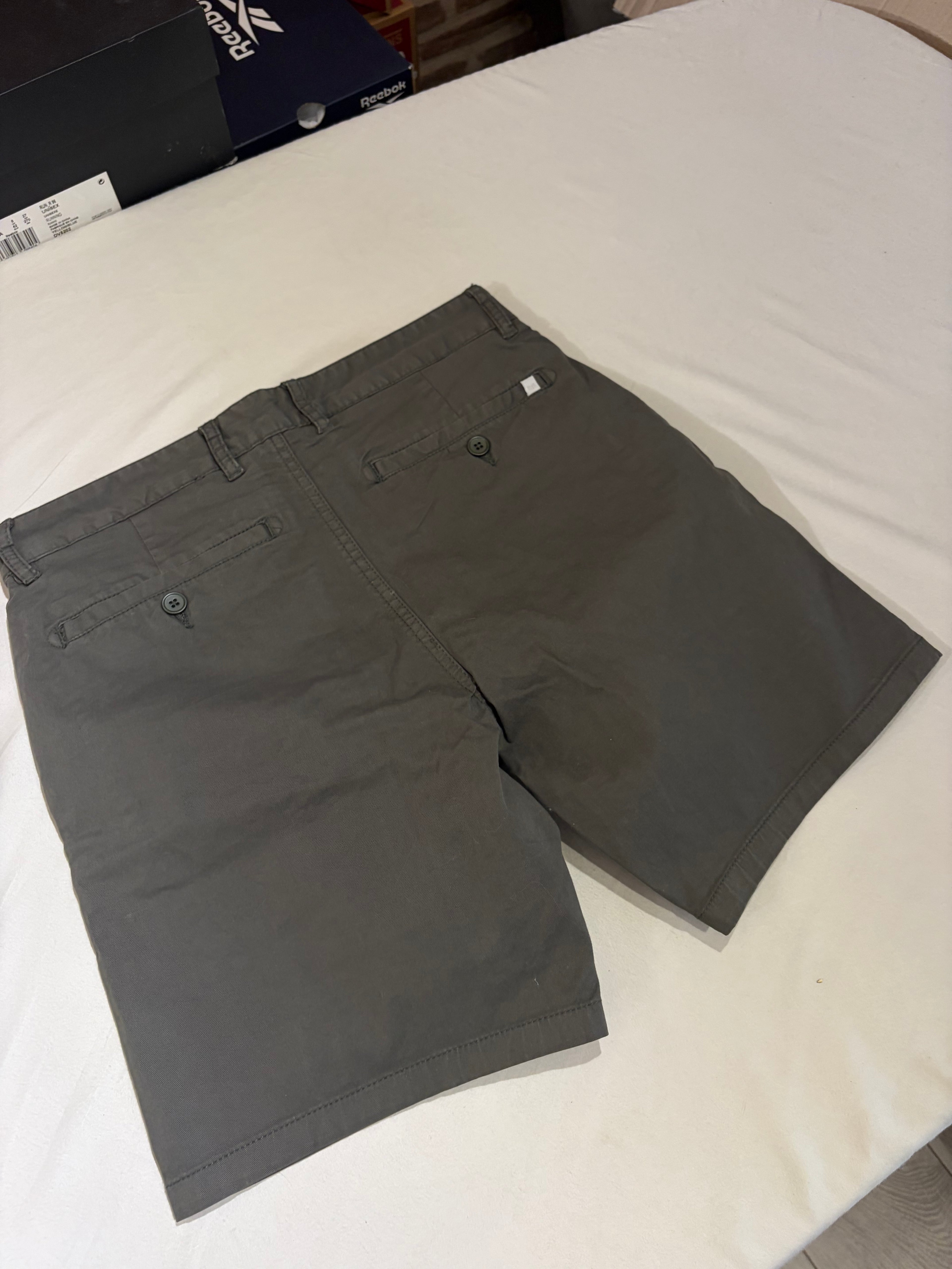 Short Chino Minimum Frede 2.0 Gris Kaki Homme Taille S Neuf avec étiquette