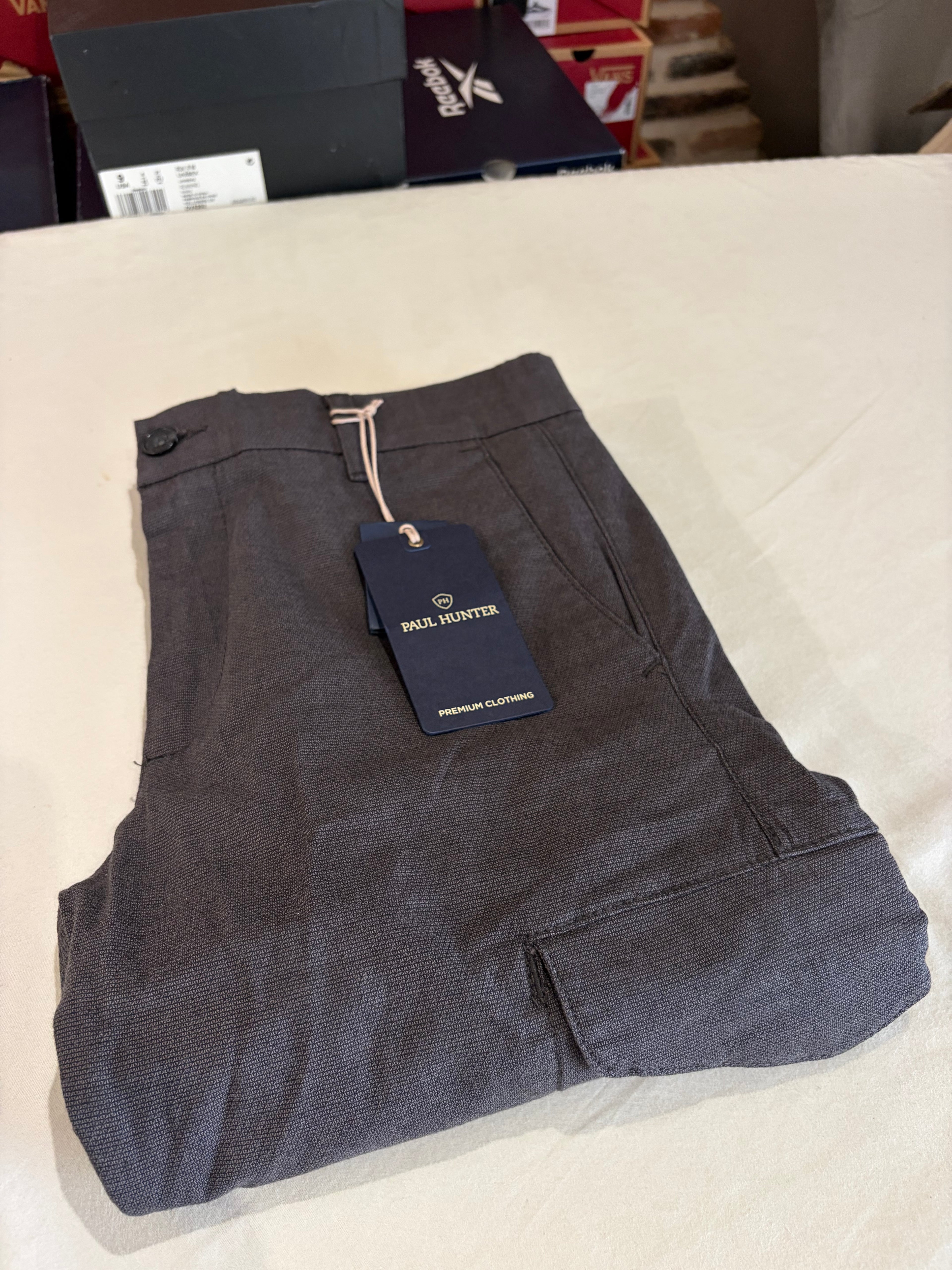 Paul Hunter Mason Cargo Homme Marron W29 L32 Neuf avec Étiquette