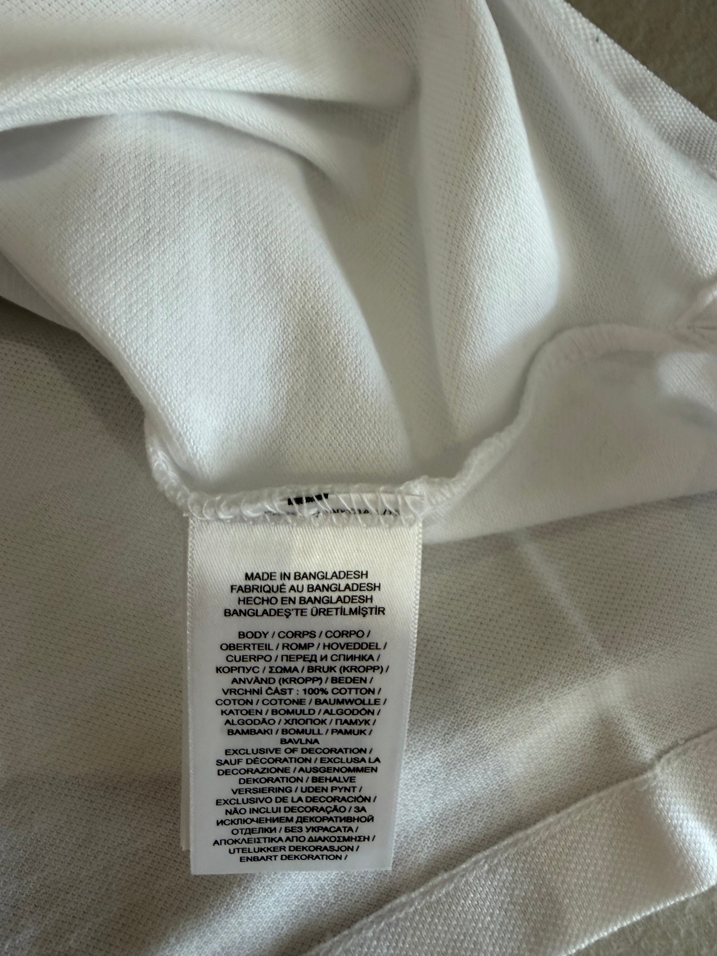 Polo Ralph Lauren Custom Slim Fit Blanc Logo Bleu Marine Homme Taille S – Neuf avec étiquette