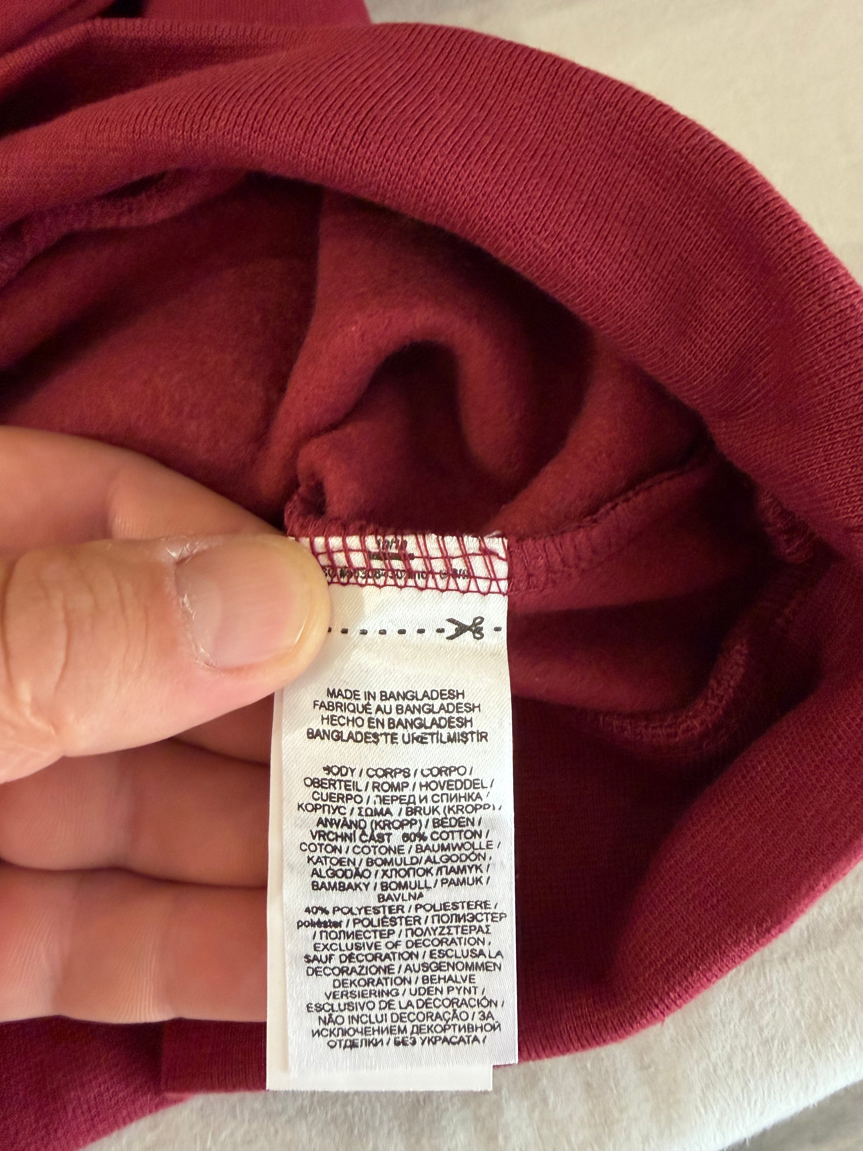 Sweat à capuche Polo Ralph Lauren Homme Bordeaux Classic Wine Taille XXL - Logo Brodé - Neuf