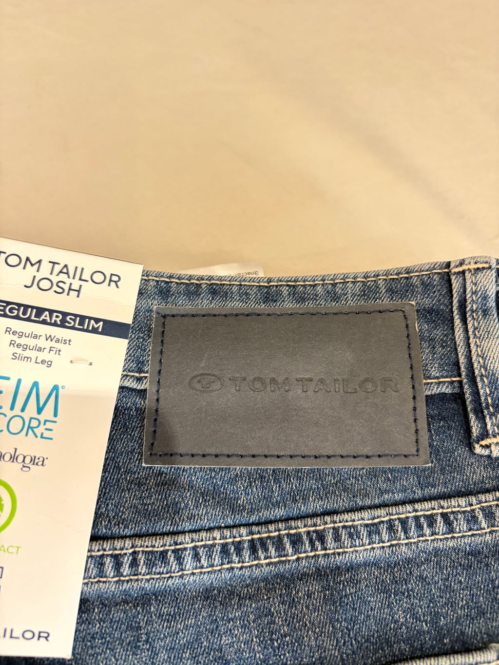 Jean Tom Tailor Josh Regular Slim Homme Bleu Denim 32/34 Neuf