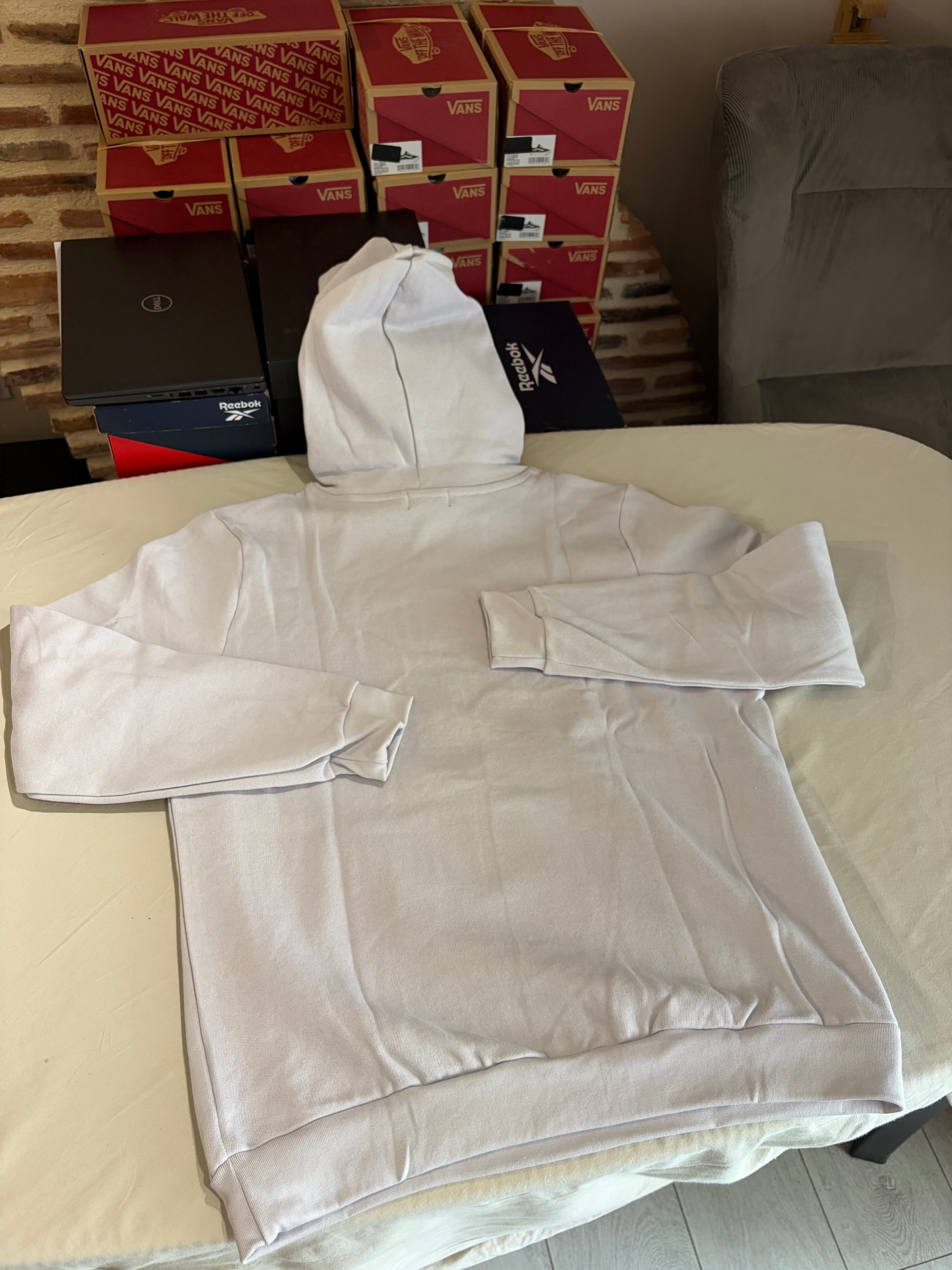 Sweat à capuche Polo Ralph Lauren Gris Perle Homme XXL - Logo brodé - Neuf