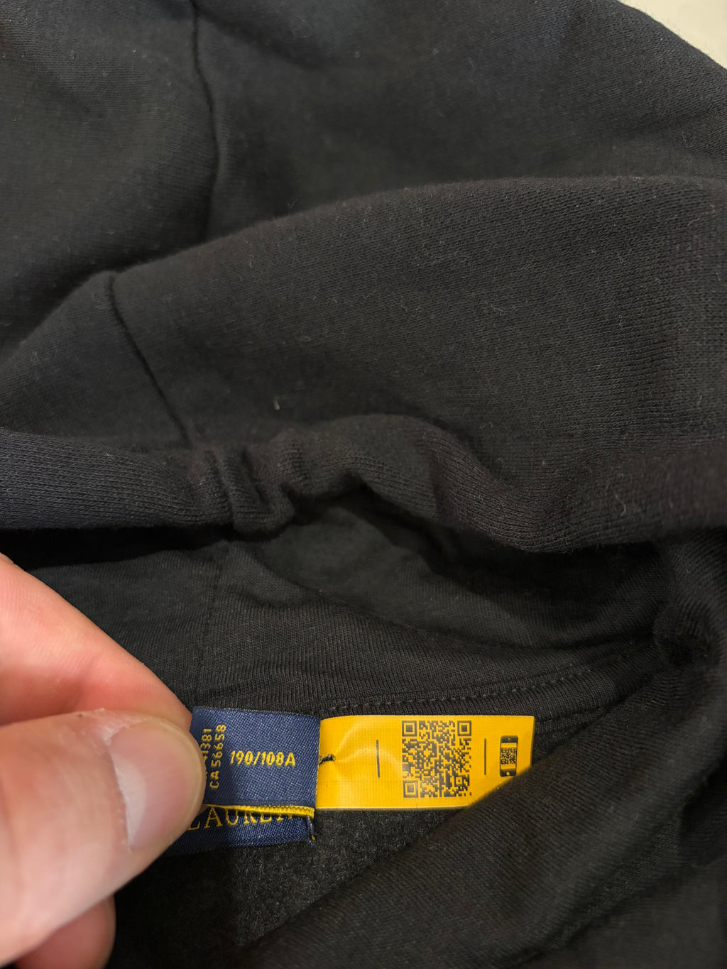 Sweat à Capuche Polo Ralph Lauren Homme Noir – Logo Brodé – Taille XXL – Neuf