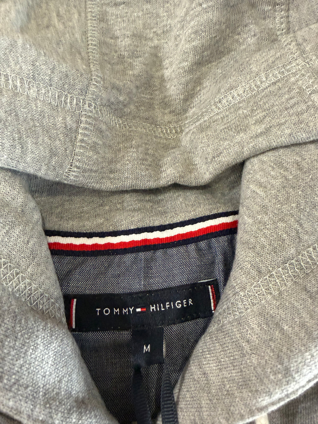 Sweat à capuche Tommy Hilfiger Logo Hoody Gris Chiné Homme Taille M