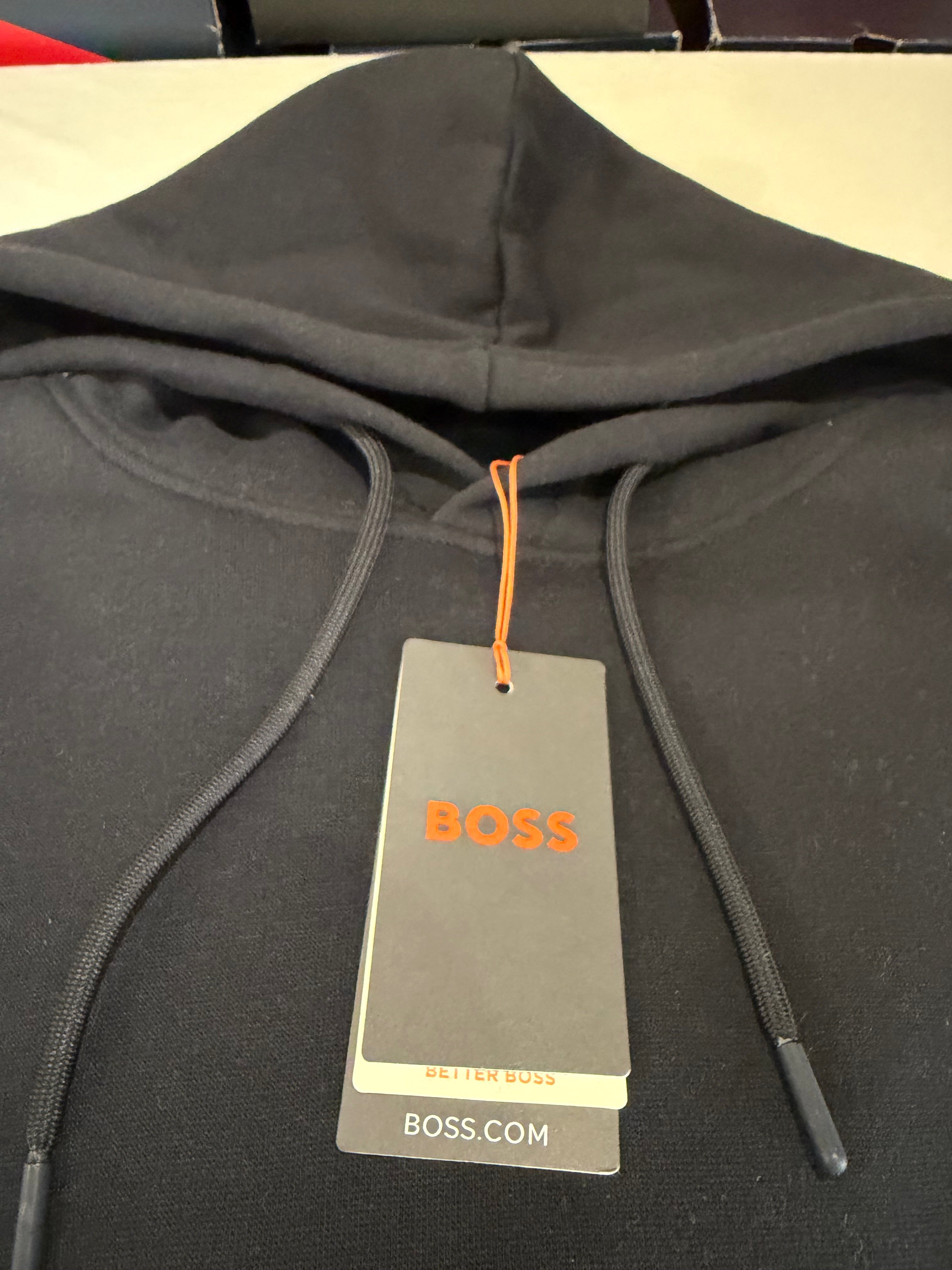 Sweat à capuche HUGO BOSS Wetalk Noir Homme – Taille XXL