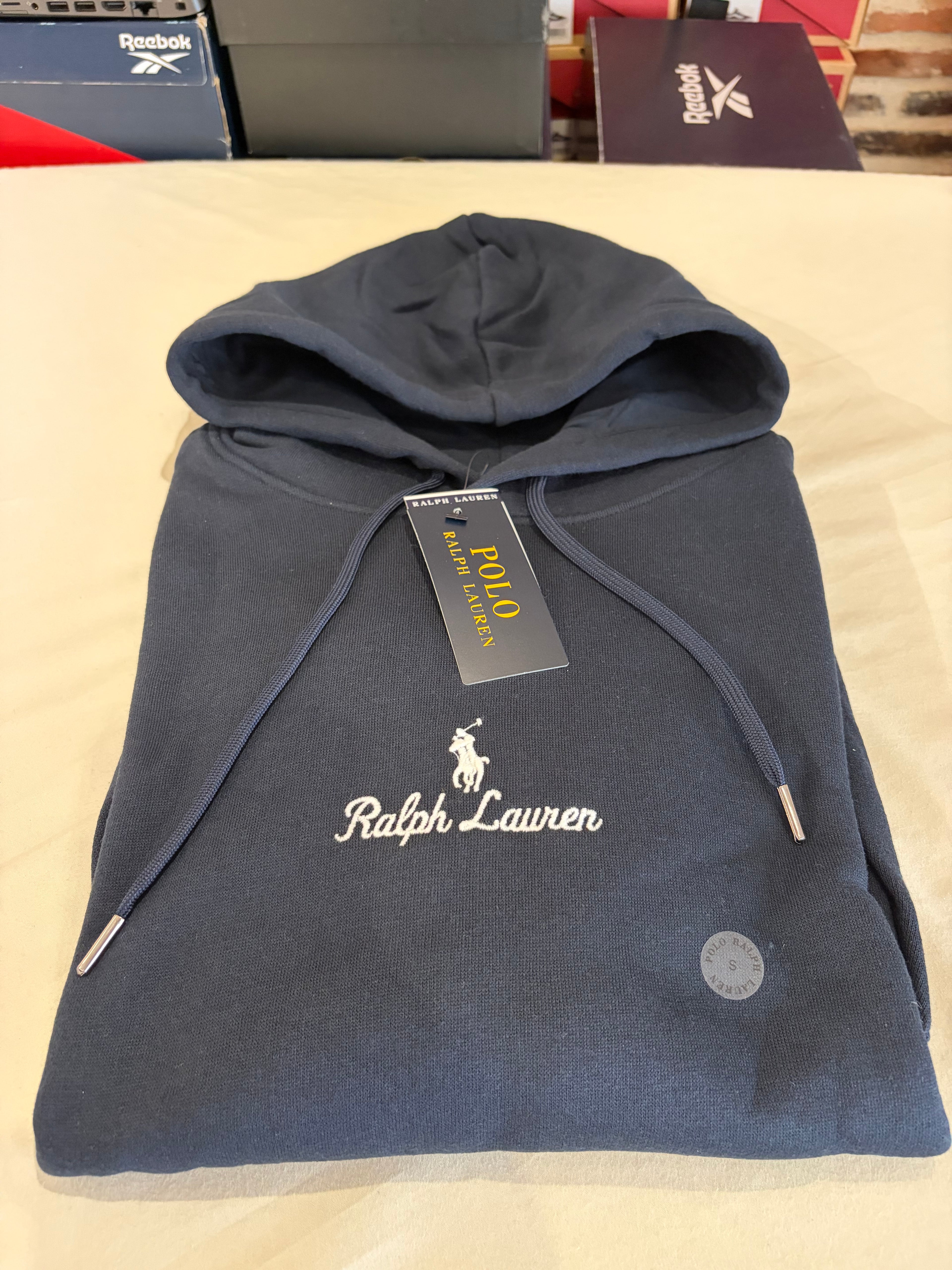 Sweat à capuche Polo Ralph Lauren Aviator Navy Homme S - Logo brodé - Neuf
