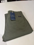 Pantalon Chino Paul Hunter Samuel Structure Slim Fit Olive Homme Neuf W33 L36