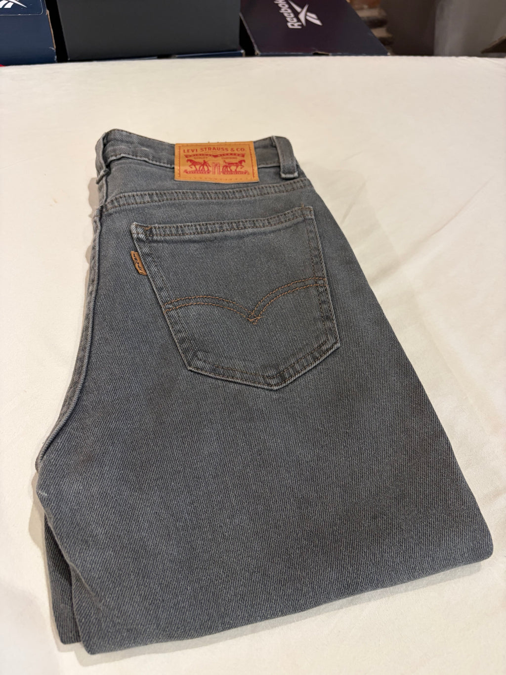 Jean Levi's® 721 Vintage High Rise Skinny Femme Gris Délavé – Taille 25 – Neuf