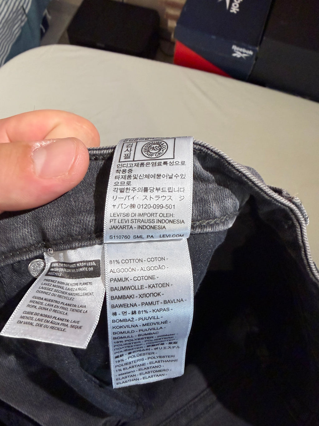 Levi's 721 High Rise Skinny Femme Neuf - Jean Gris Délavé Taille 25x32