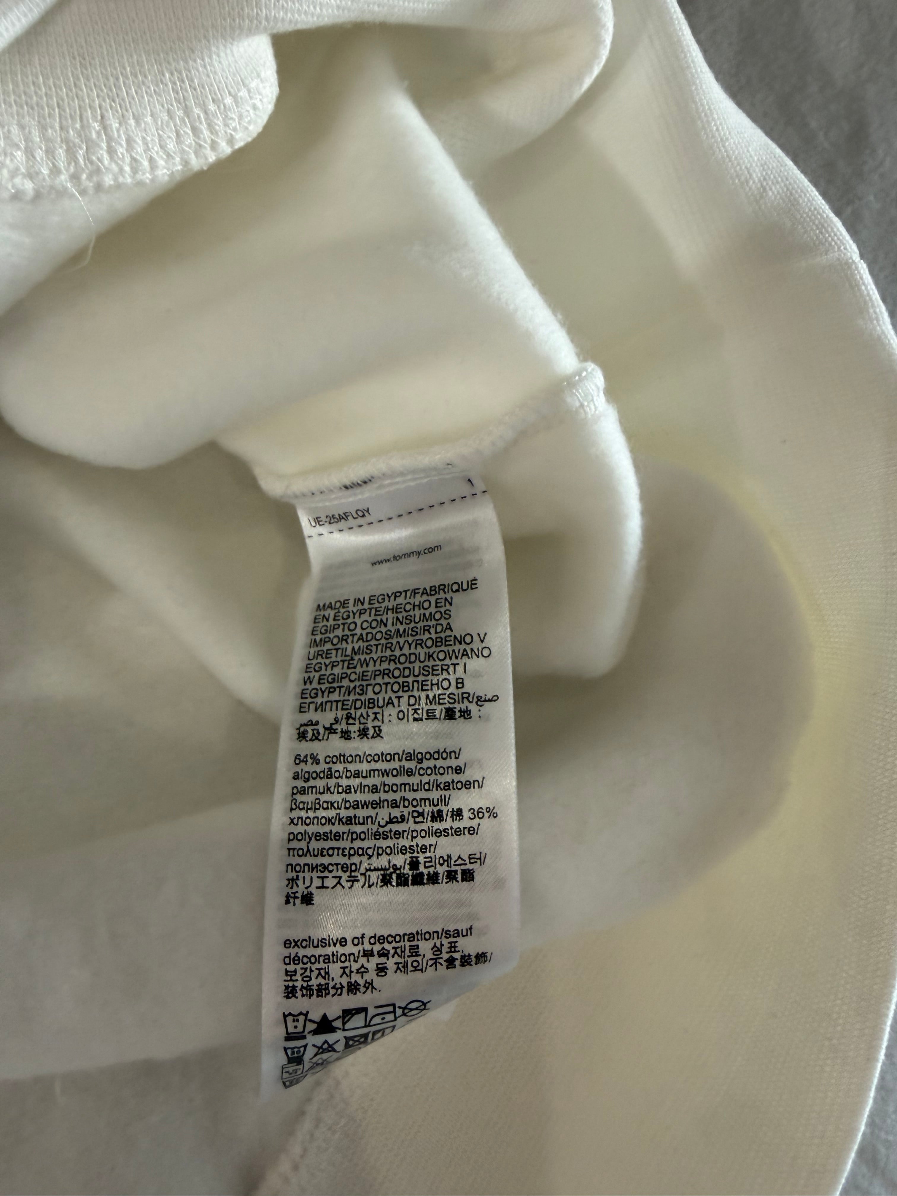 Sweat à capuche Tommy Hilfiger Logo Hoody MW0MW10752 Blanc Écru Homme Taille M