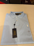 Polo Ralph Lauren – Polo Homme Bleu Ciel Custom Slim Fit Logo Blanc – Taille XL