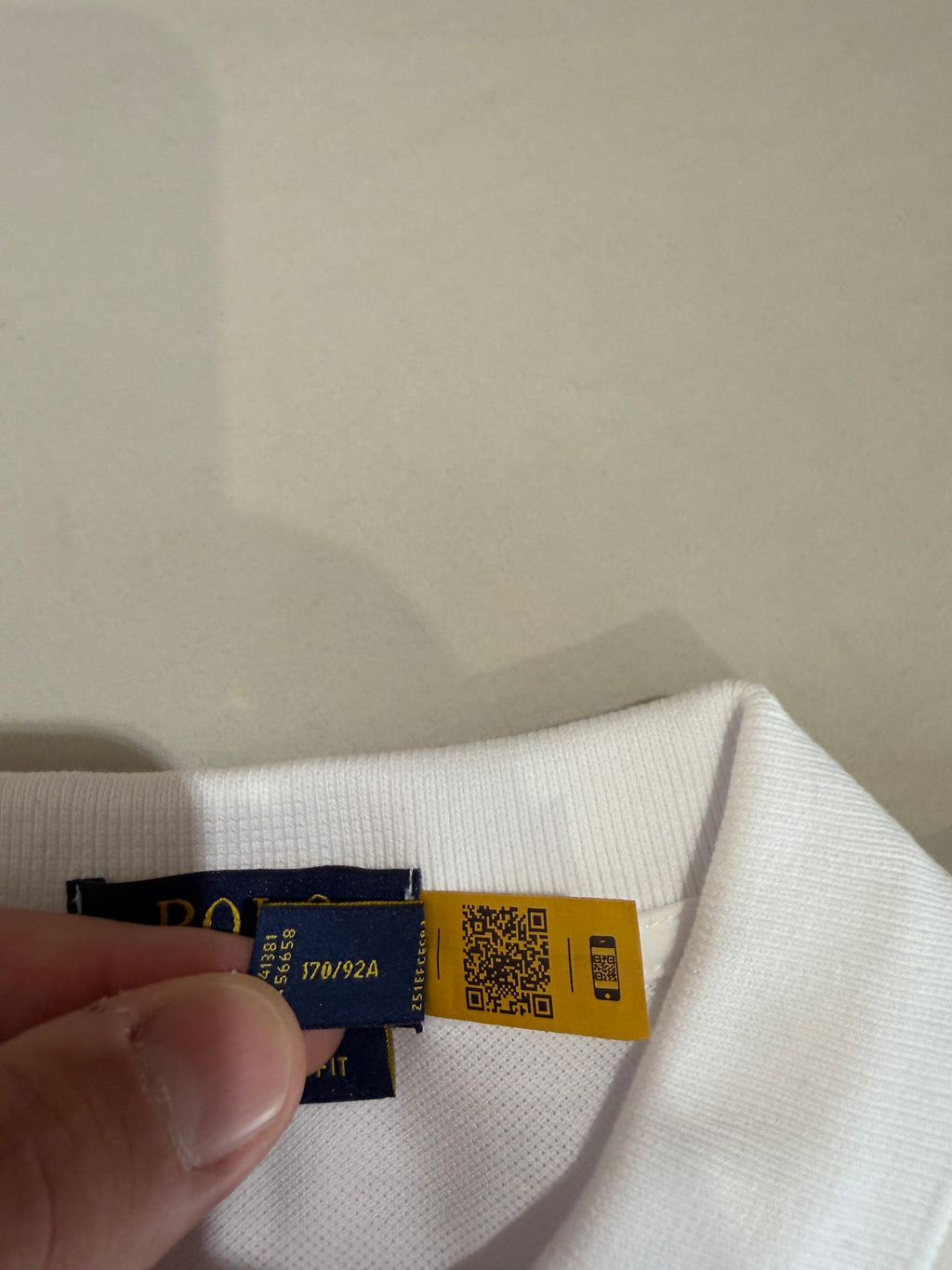 Polo Ralph Lauren Custom Slim Fit Homme Blanc Logo Bleu Marine – Taille XL – Neuf avec étiquette
