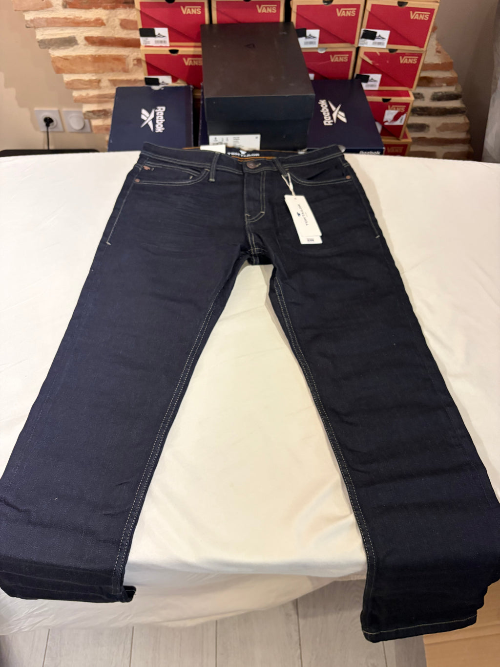 Jean Tom Tailor Josh Regular Homme Bleu Brut – Neuf avec étiquettes – Taille 31/32