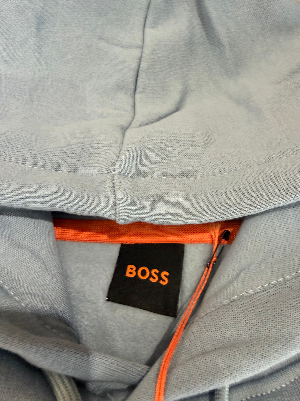 Sweat à capuche BOSS bleu ciel – Homme – Taille XXL – Neuf avec étiquette