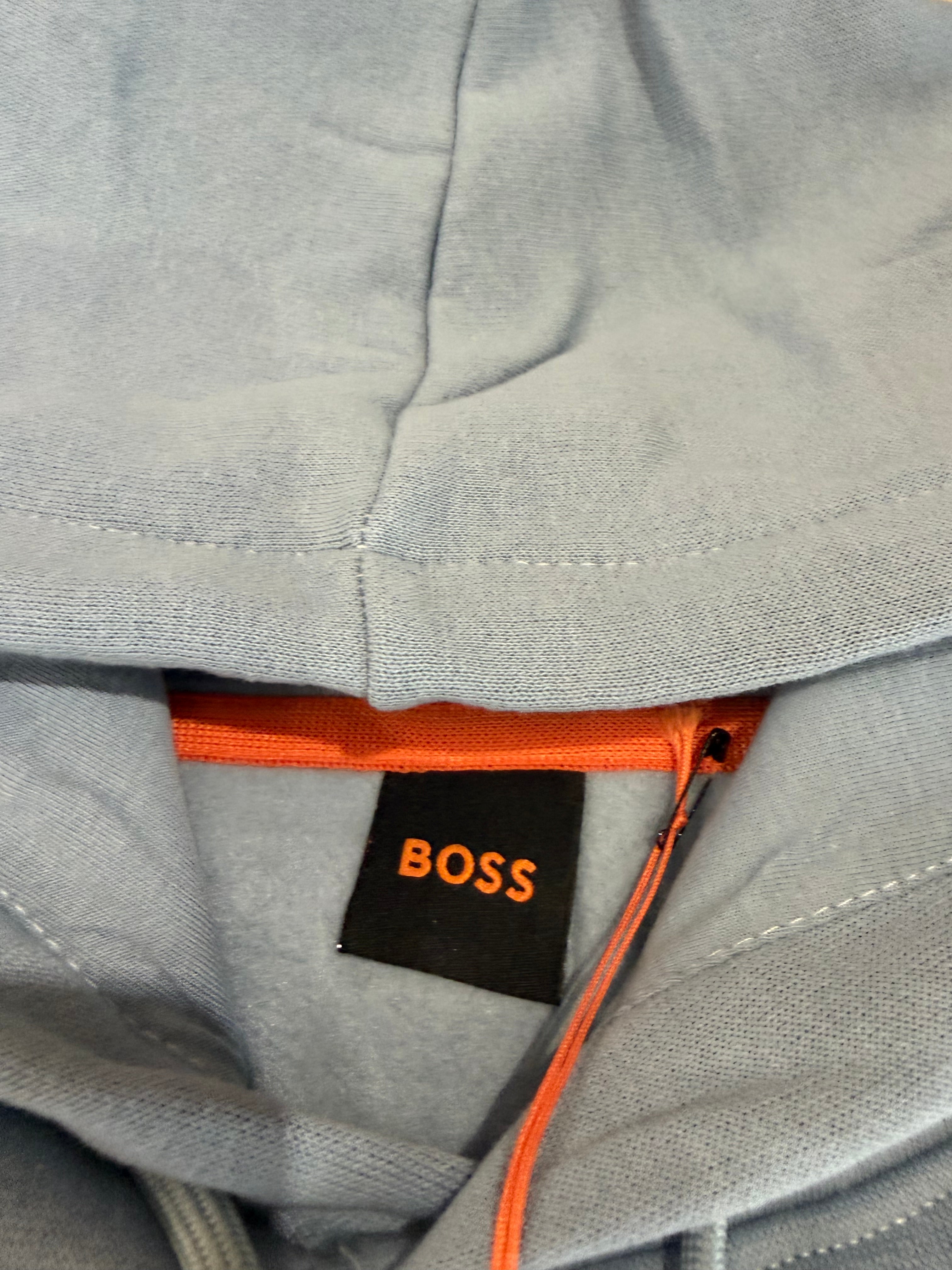 Sweat à capuche BOSS bleu ciel – Homme – Taille XXL – Neuf avec étiquette