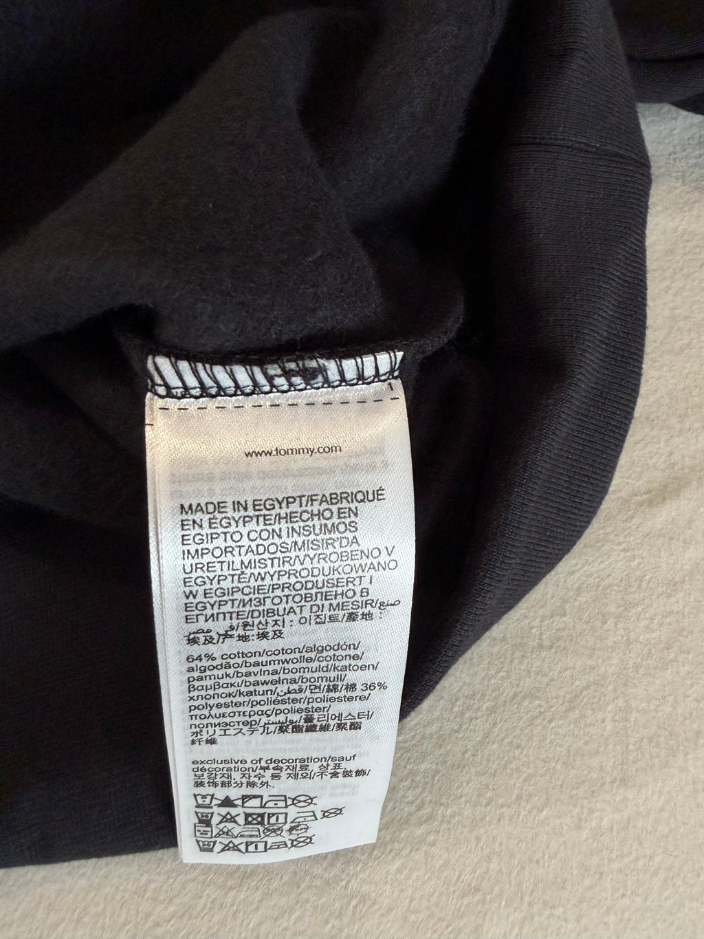 Sweat à Capuche Tommy Hilfiger Homme Noir – Logo Brodé EST. 1985 – Taille XL – Neuf